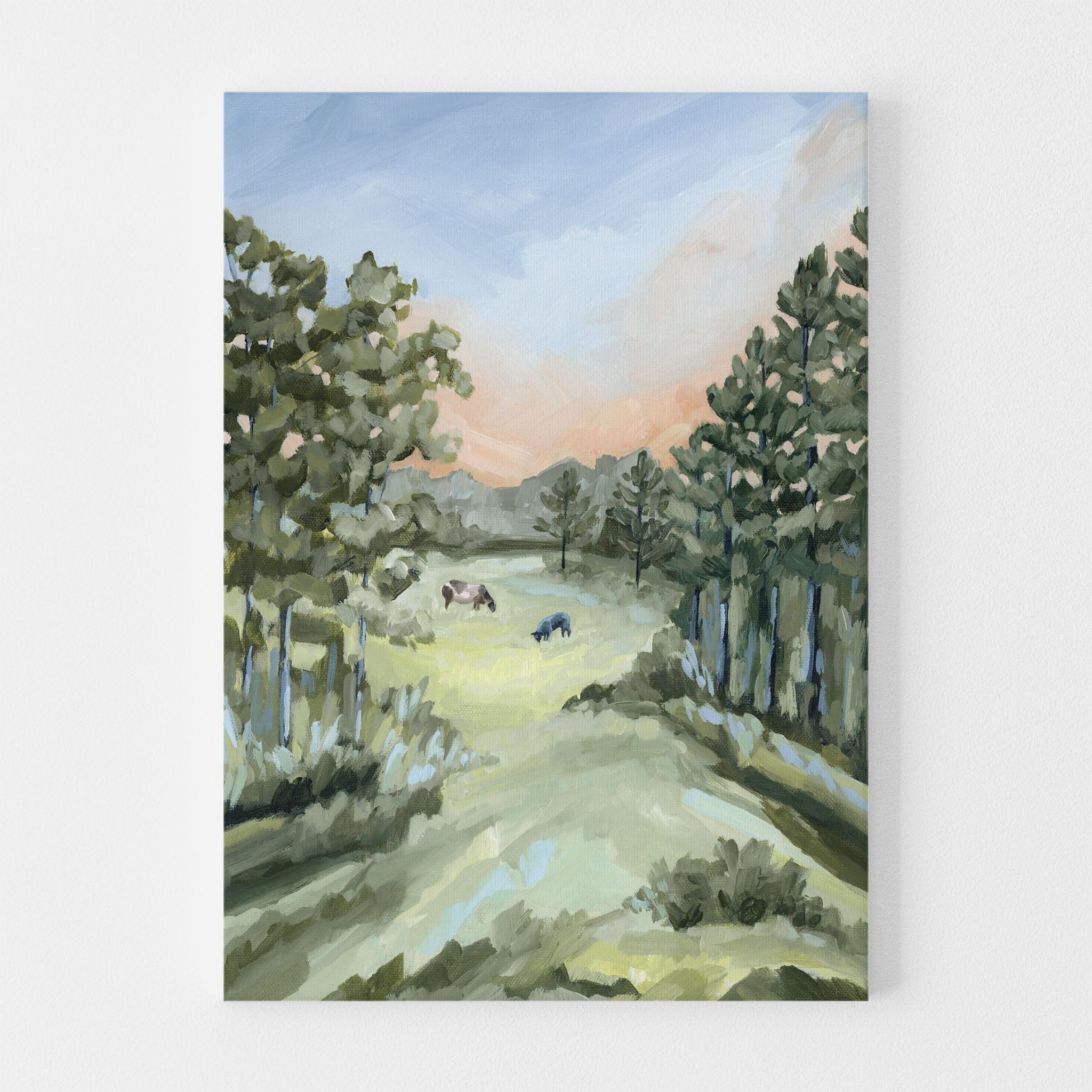 Katie Garrison Art Print Stretched Canvas / 8x10 in / No Frame "Land We Love" Art Print
