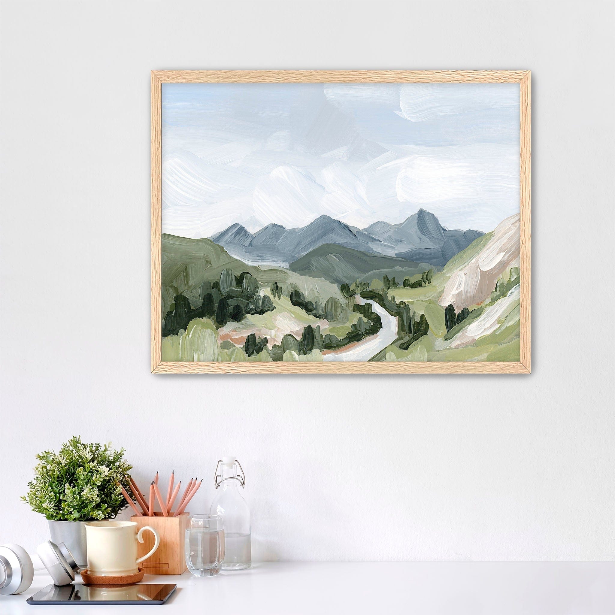 Katie Garrison Art Print Paper Print / 5x7 in / Oak Frame "Last Six Miles" Art Print
