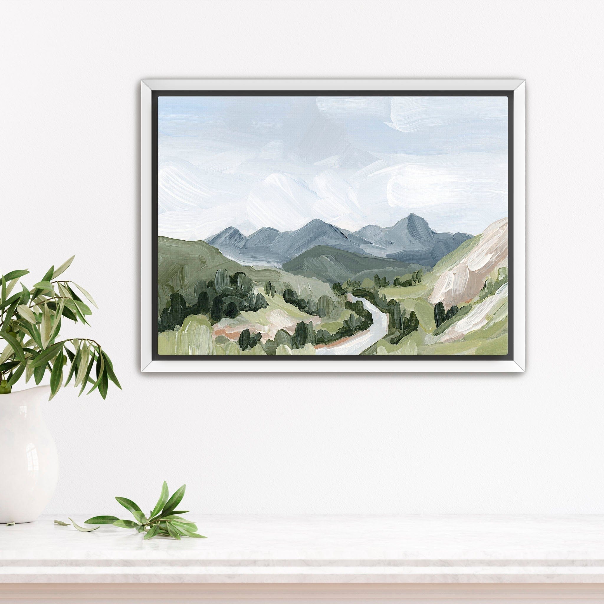 Katie Garrison Art Print Stretched Canvas / 8x10 in / White Frame "Last Six Miles" Art Print