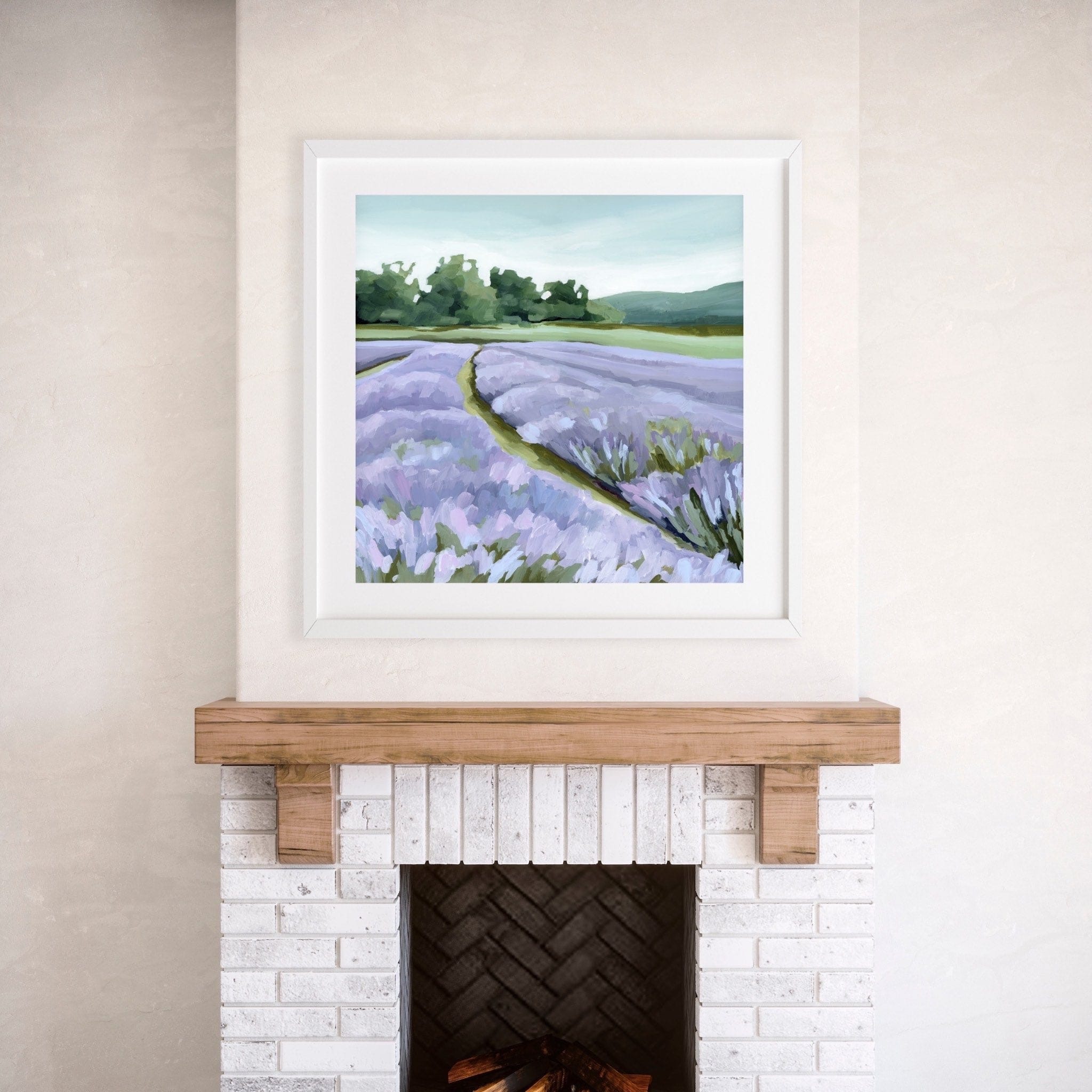 Katie Garrison Art Print "Lavender Foothills" Art Print