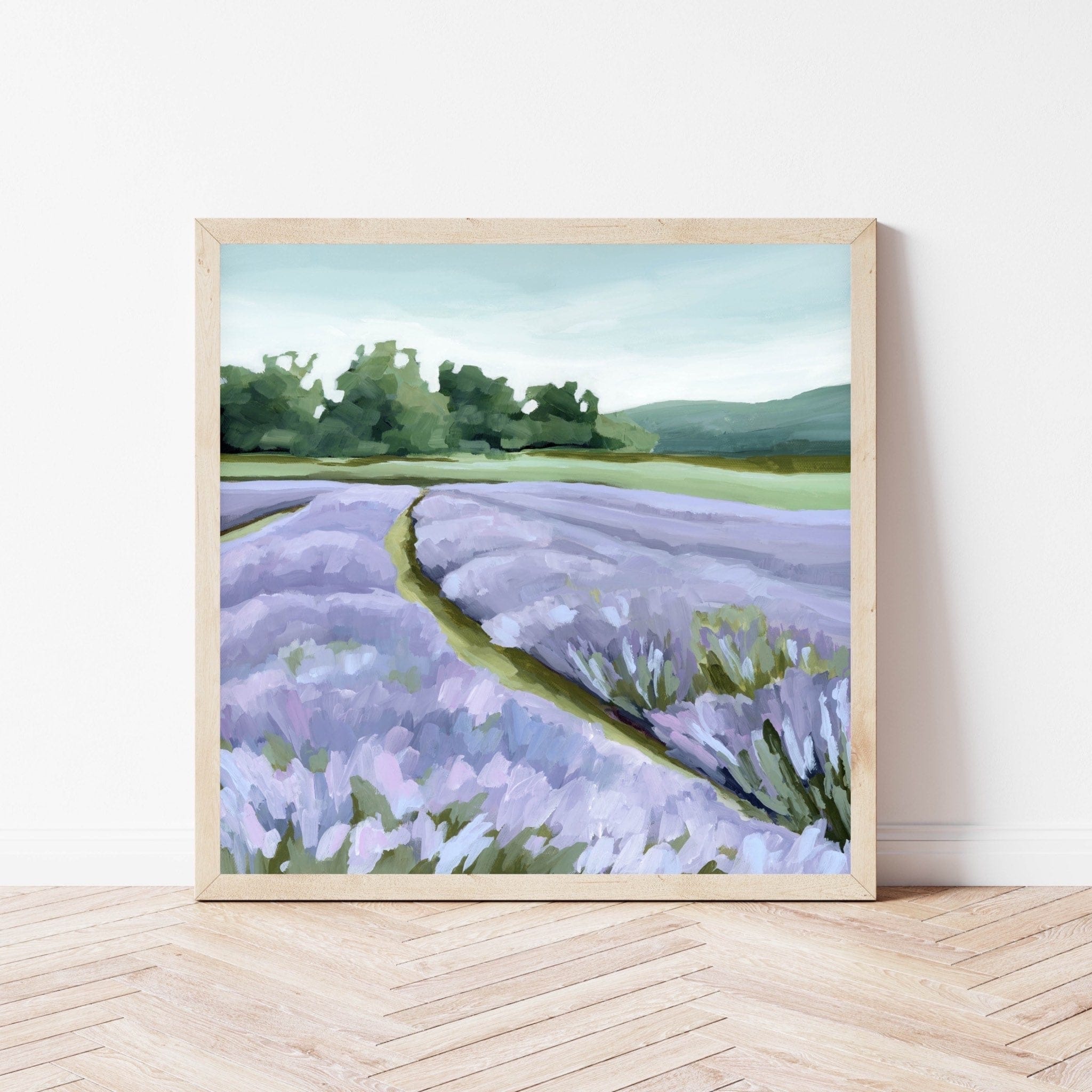 Katie Garrison Art Print "Lavender Foothills" Art Print