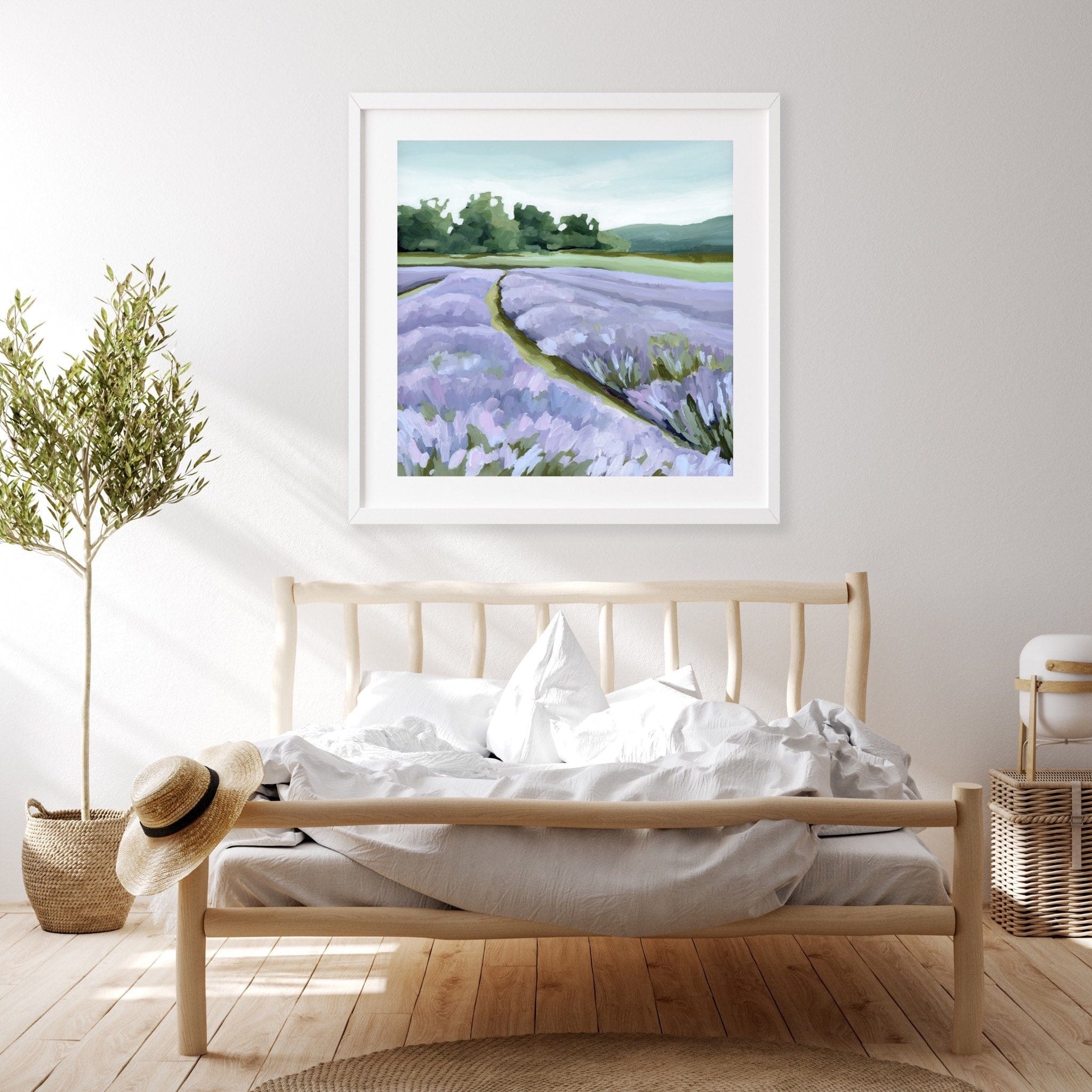 Katie Garrison Art Print "Lavender Foothills" Art Print
