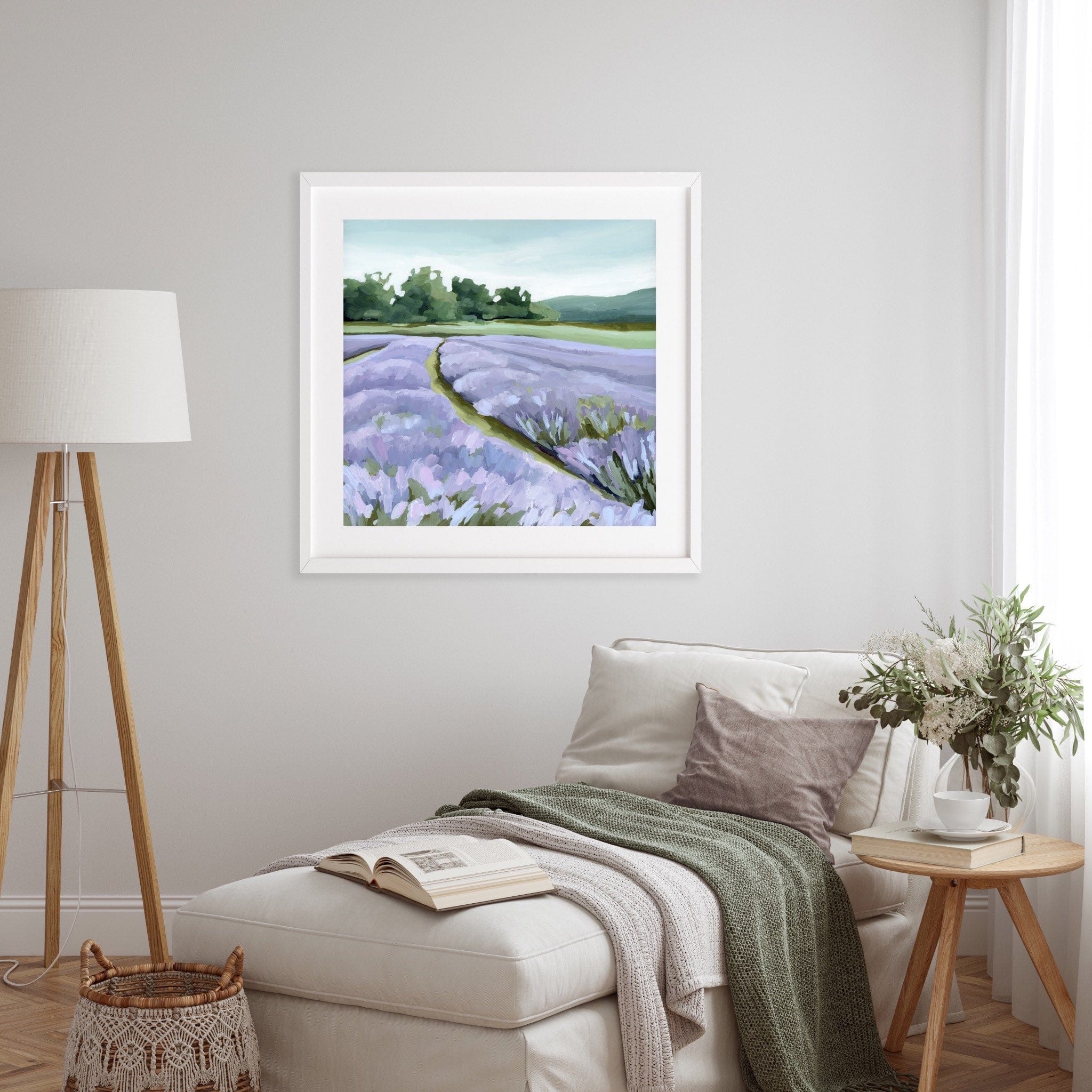 Katie Garrison Art Print "Lavender Foothills" Art Print