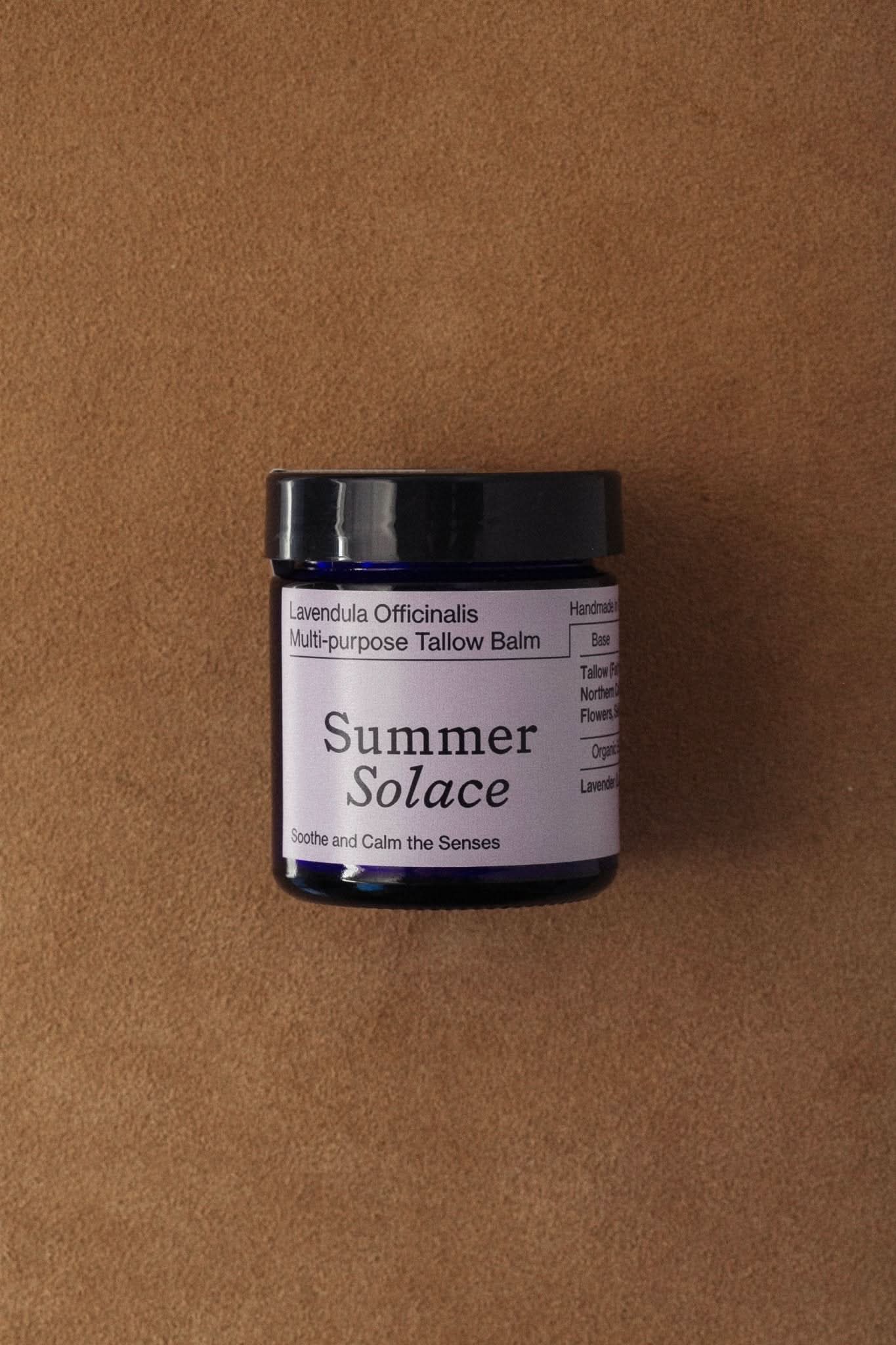 Summer Solace Tallow Tallow Balm Small 50 mL Lavendula Balm – Calming Floral Blend | Lavender & Golden Champa