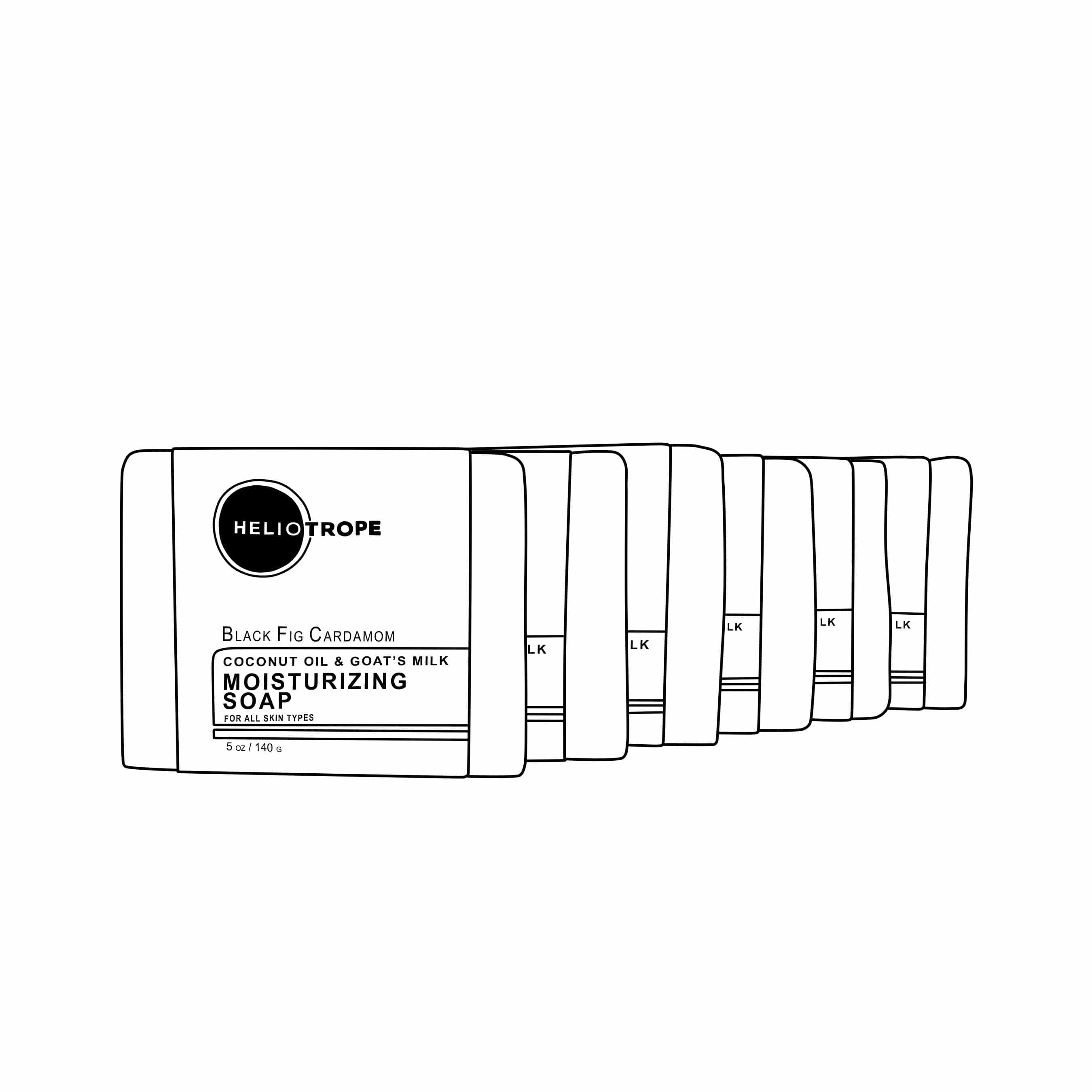 Heliotrope SF Soap Moisturizing Coconut Oil & Goat&