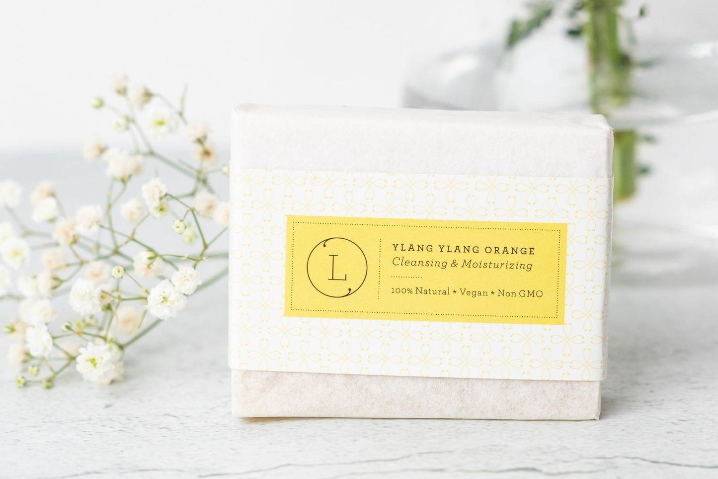 2x Natural Handmade Soap Bar - Orange Ylang Ylang Soap - My American Goods