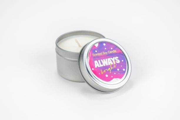 Trio of Tin Soy Candle - Scented with Bergamot and Lavender Essential Oil - My American Goods
