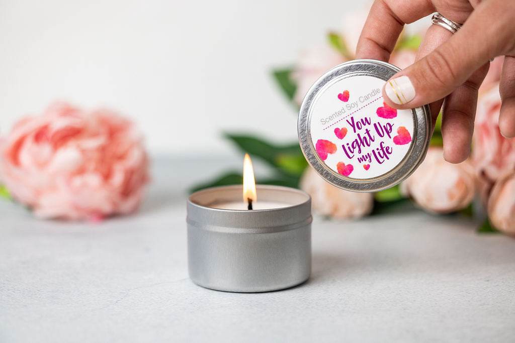 Trio of Tin Soy Candle - Scented with Bergamot and Lavender Essential Oil - My American Goods