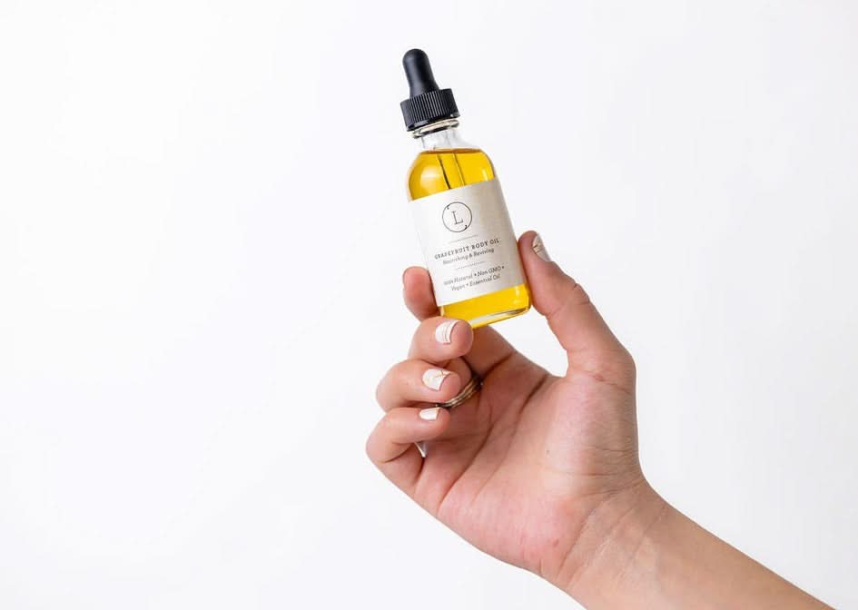 Moisturizing set with Grapefruit body oil and Body scrub - My American Goods