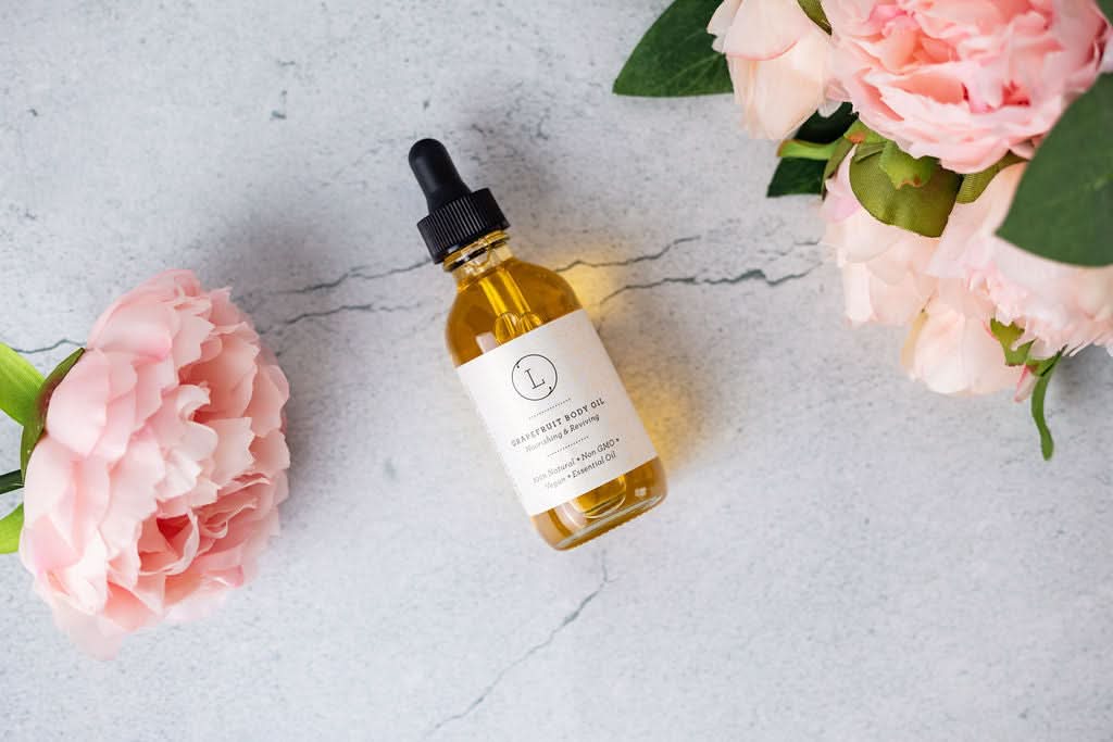 Lizush CREAMS & OILS Natural Body Oil, Grapefruit Moisturizing Body Oil