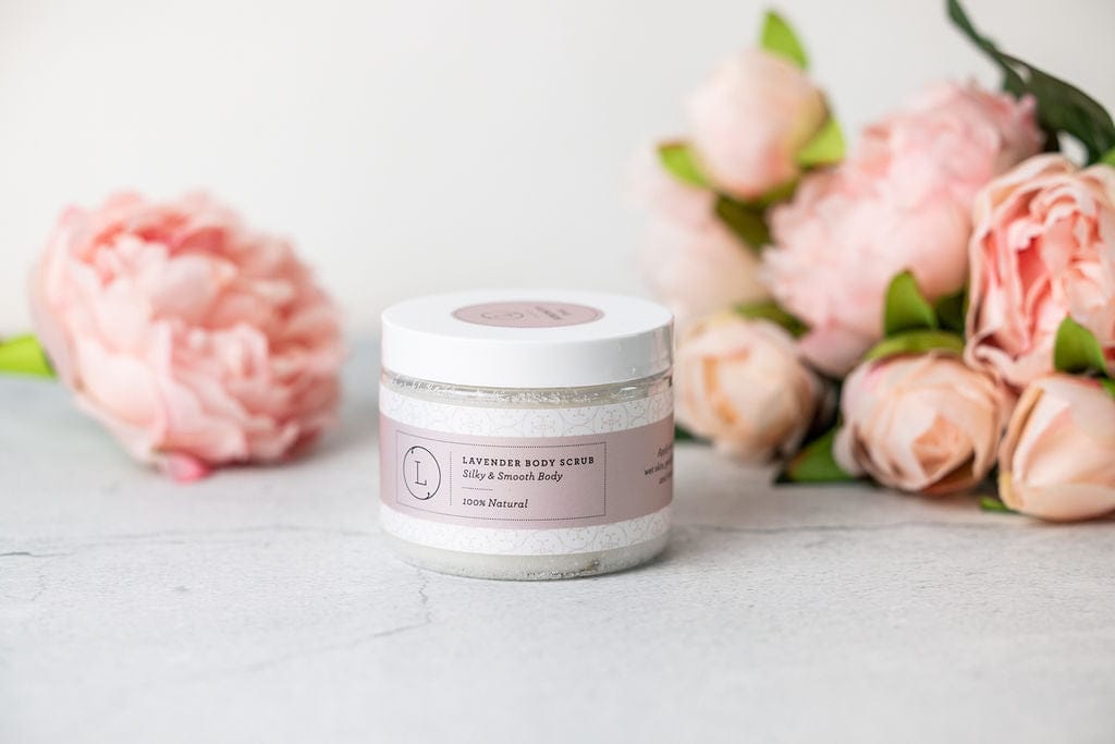 Lizush BODY SCRUBS Natural Body Scrub, Lavender Body Salt Scrub