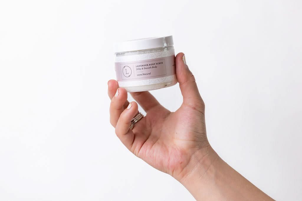 Lizush BODY SCRUBS Natural Body Scrub, Lavender Body Salt Scrub