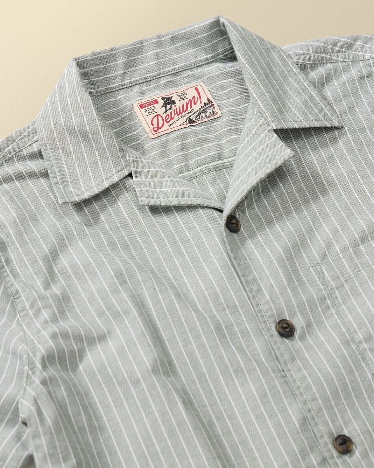 Lombard Striped Short Sleeve Shirt - My American Goods