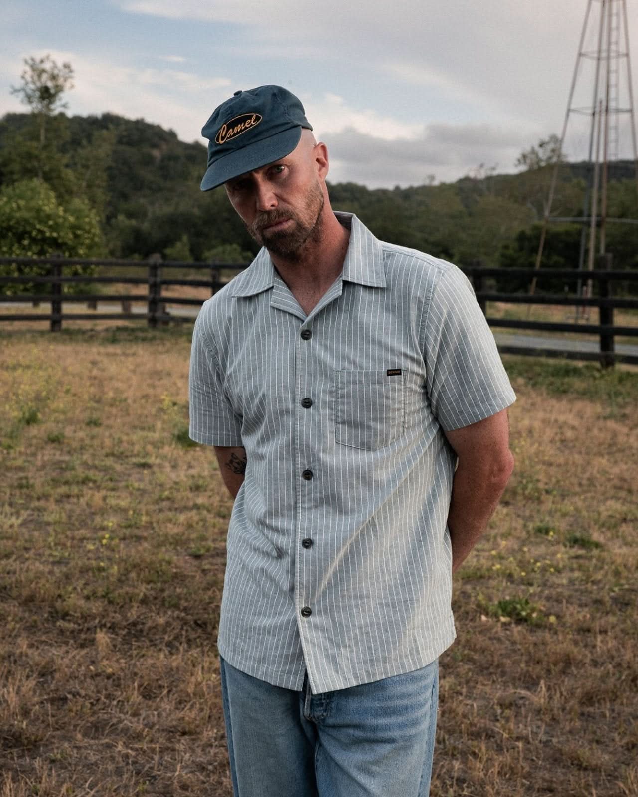 Lombard Striped Short Sleeve Shirt - My American Goods