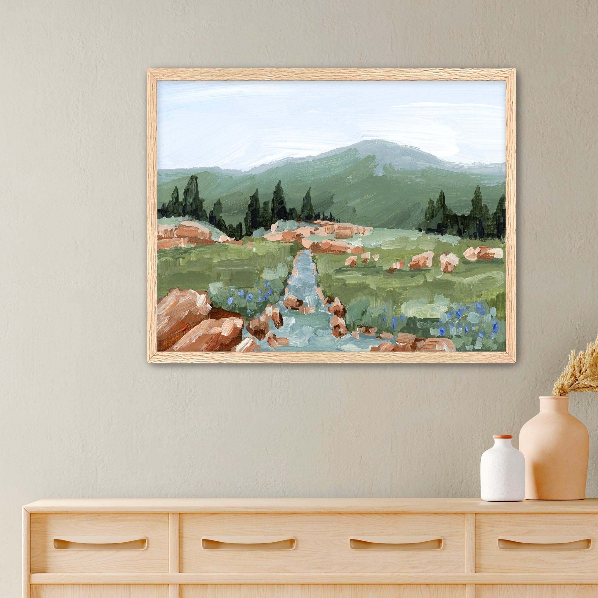 Katie Garrison Art Print Paper Print / 5x7 in / Oak Frame "Look Up" Art Print