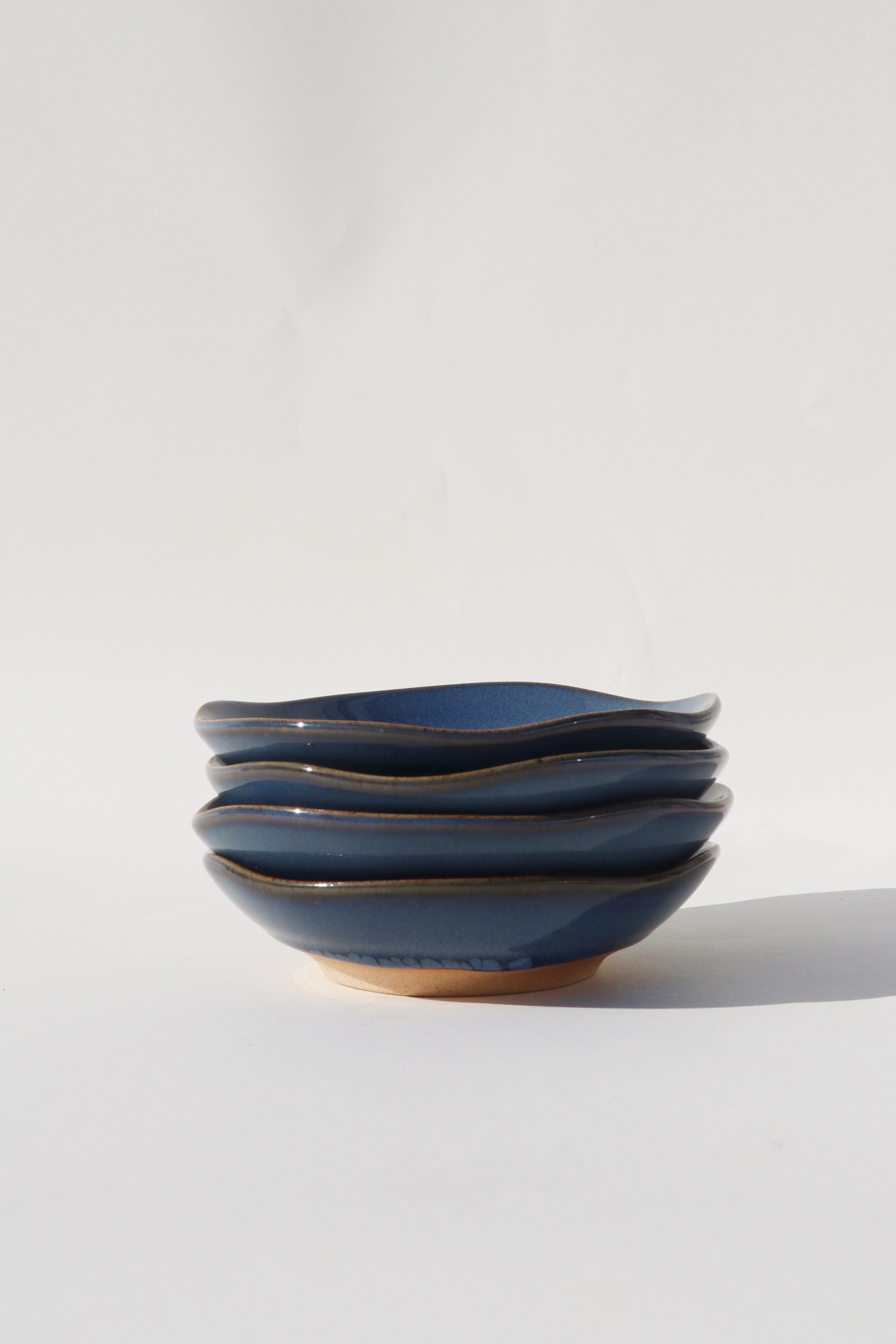 Glazed Garage Ceramics Bowl Drift Dipping Bowls - Deep Sea (Set of 4)