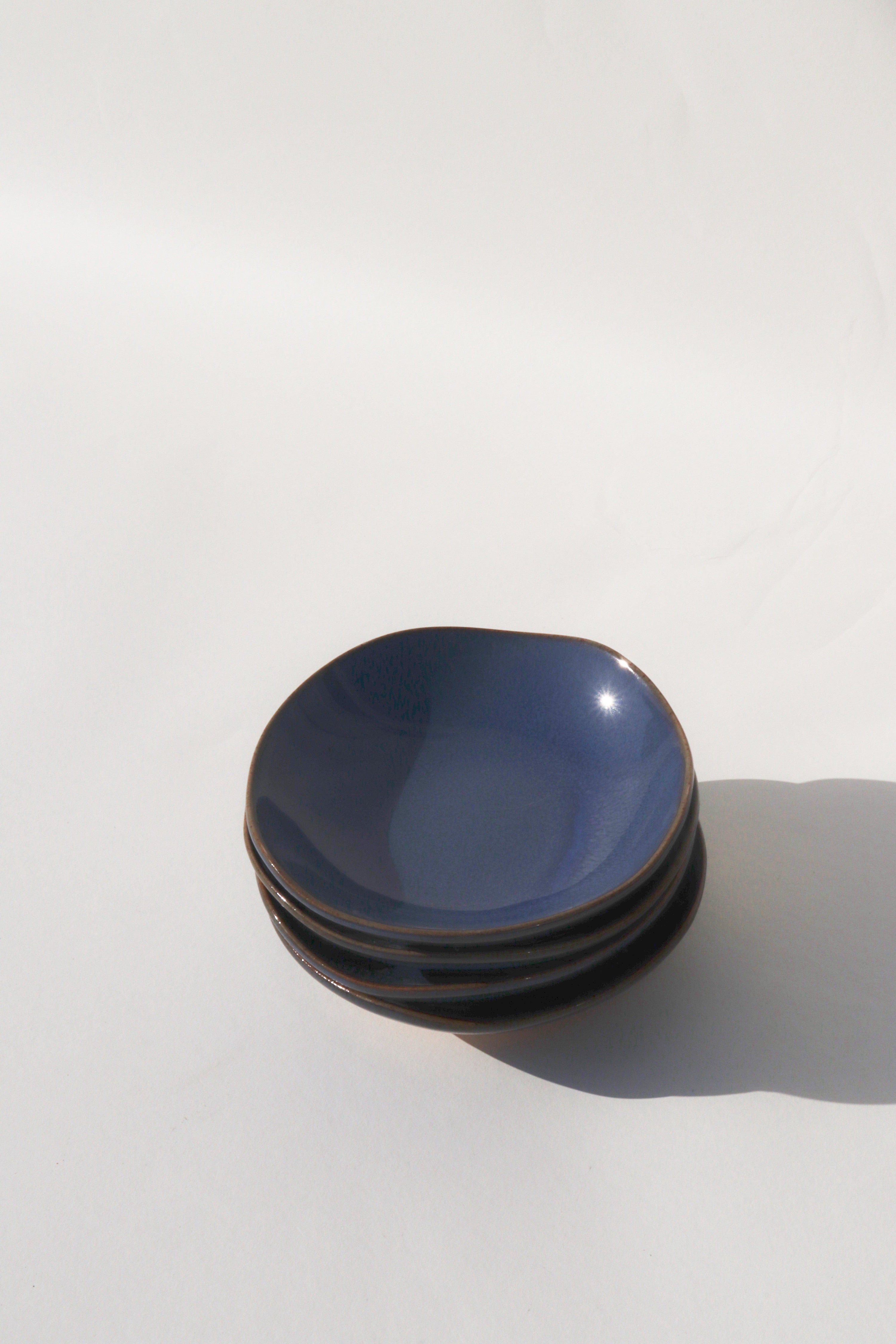 Glazed Garage Ceramics Bowl Drift Dipping Bowls - Deep Sea (Set of 4)