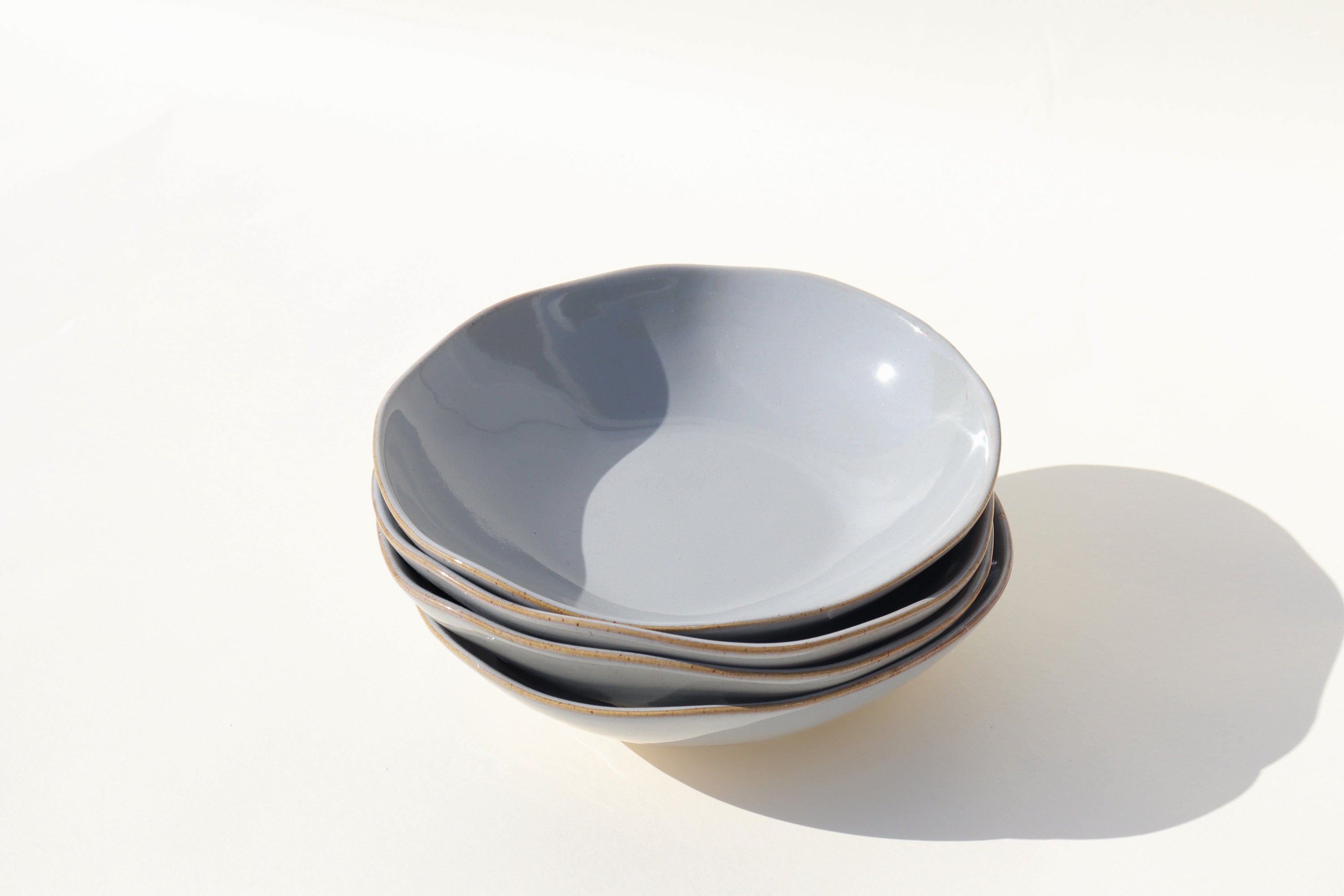 Glazed Garage Ceramics Bowl Low Tide Bowl - Waterfall (Set of 4)
