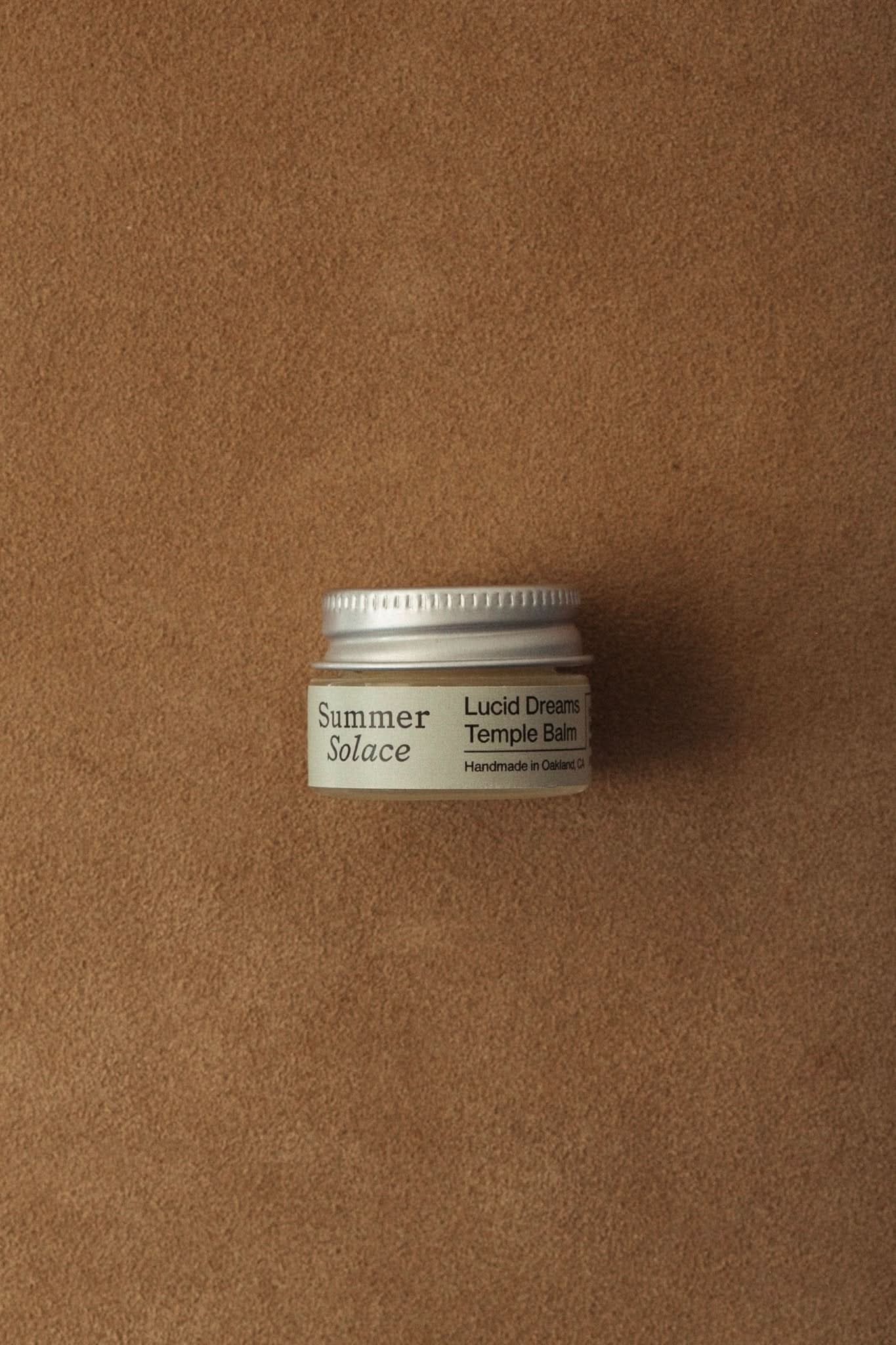Summer Solace Tallow Tallow Balm Lucid Dreams & Meditation Balm - Mugwort, White Lotus, Piñon Pine