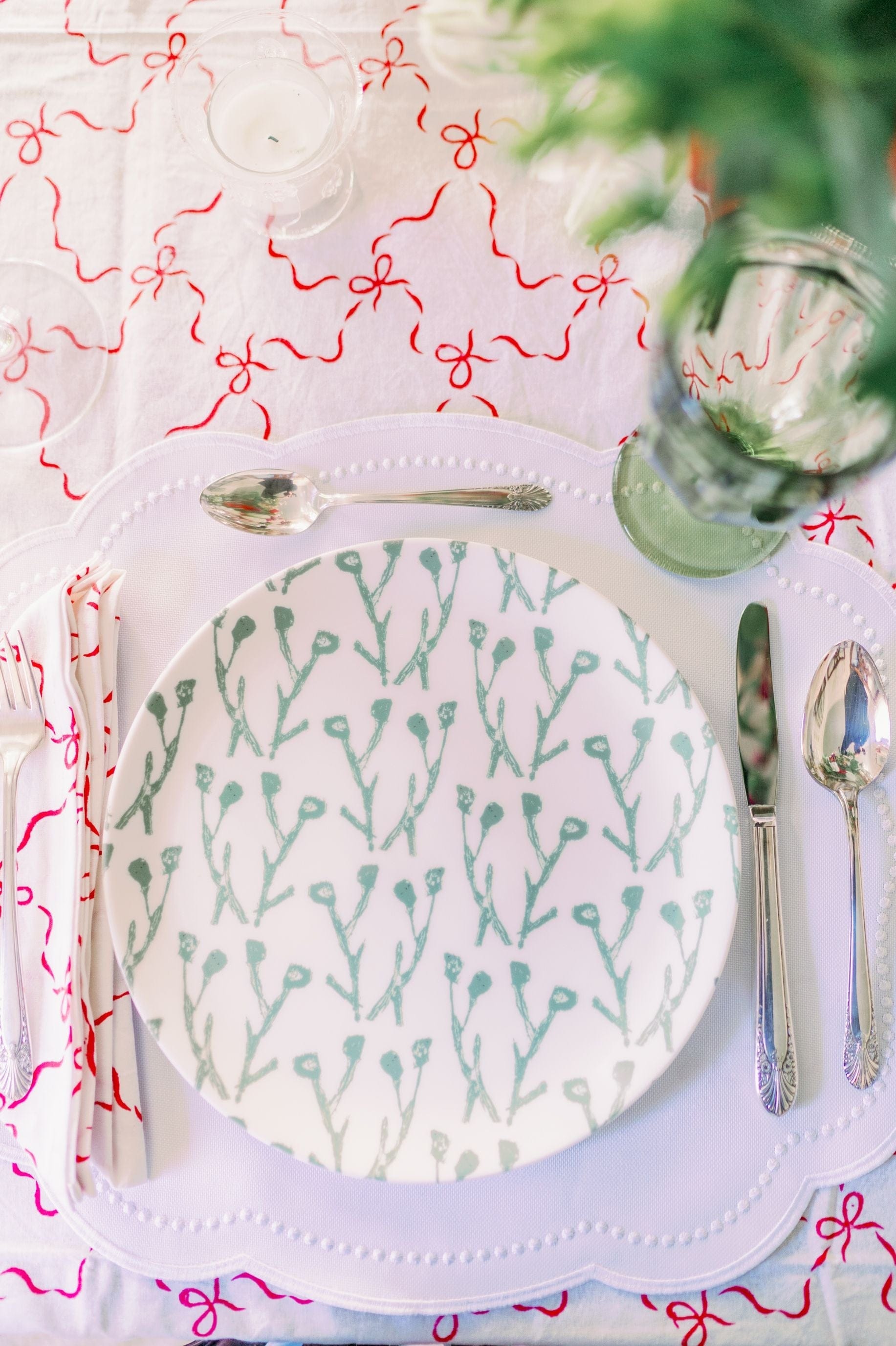 Set of Climbing Jasmine China Plates (Set of 4 or 8) - My American Goods