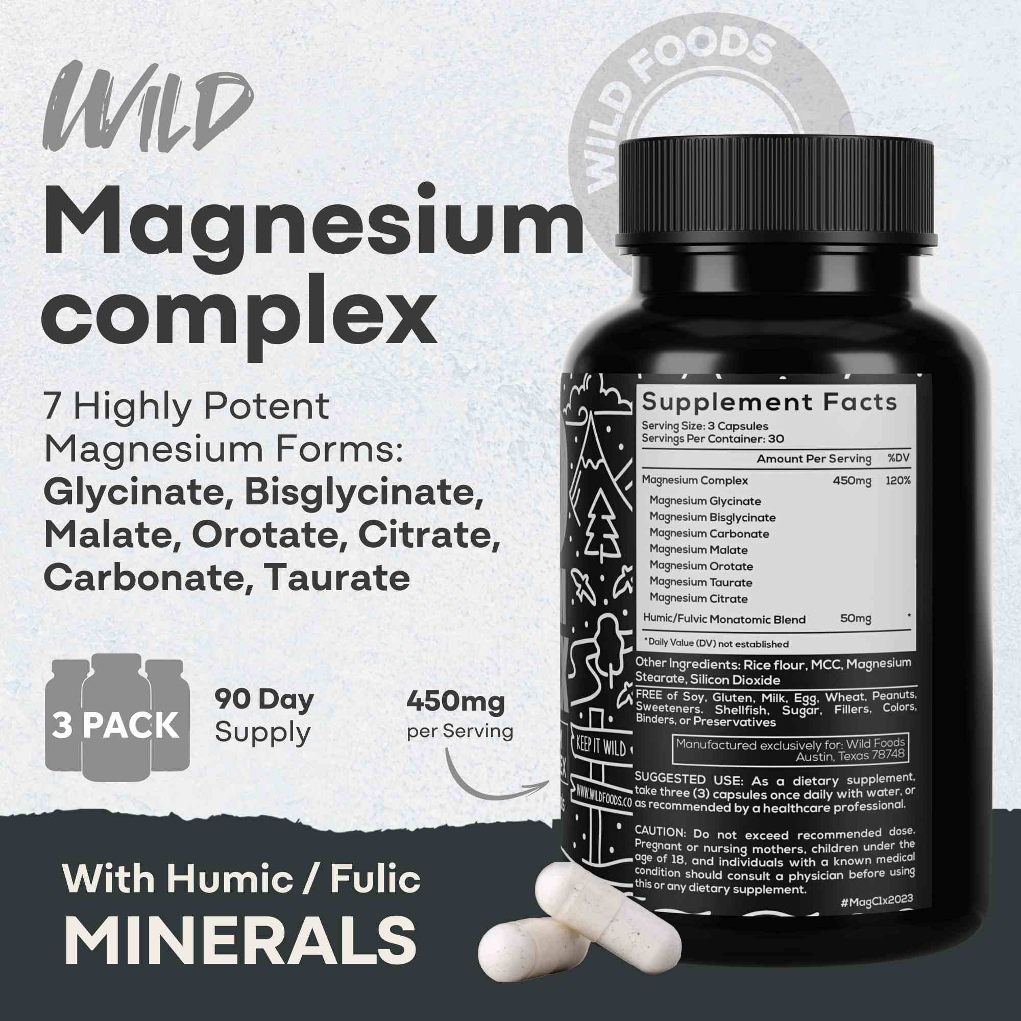 Magnesium Complex | 7-in-1 Complete Spectrum Formula - My American Goods