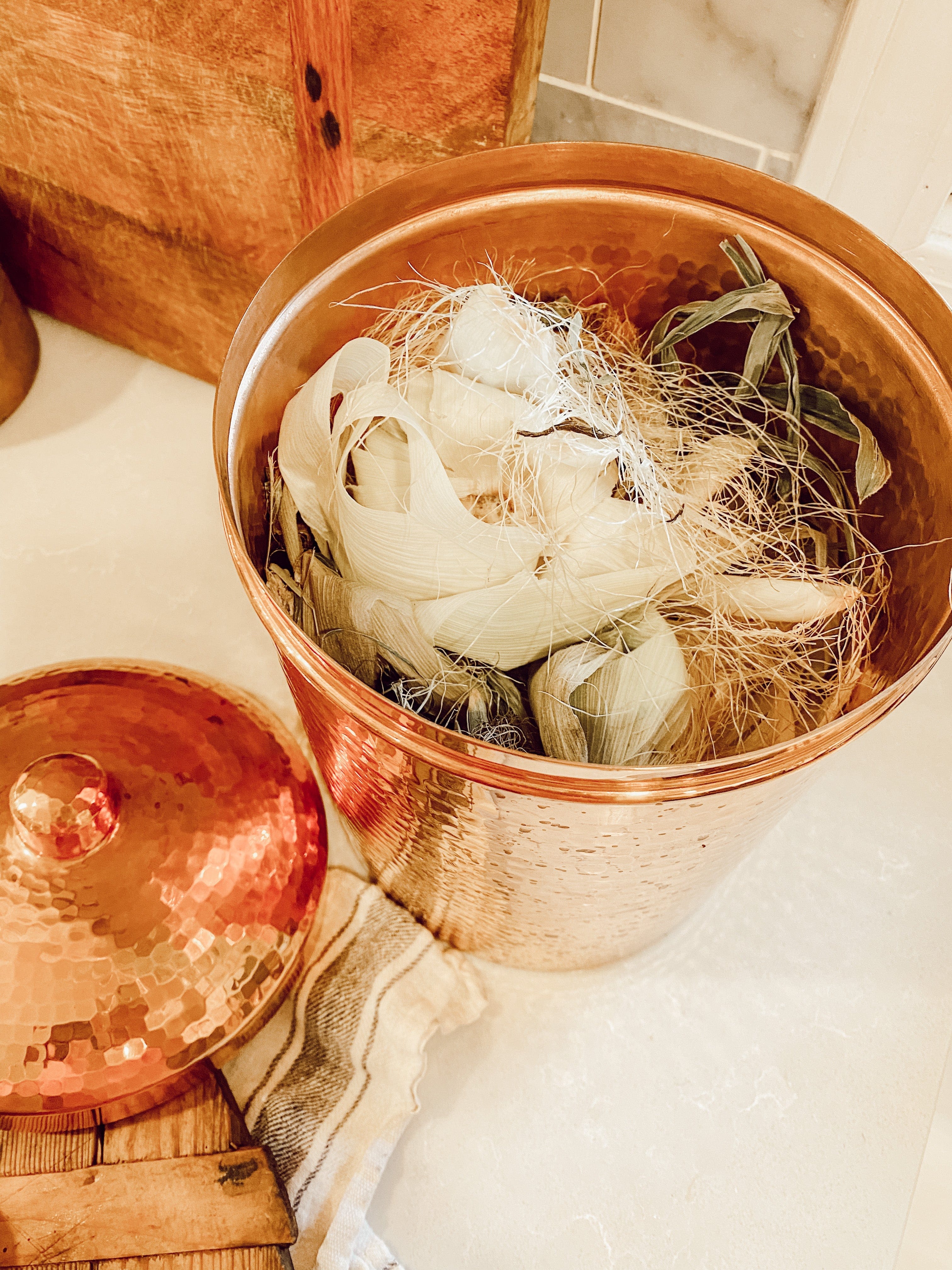 Copper Kitchen Compost Bin (Canisters)