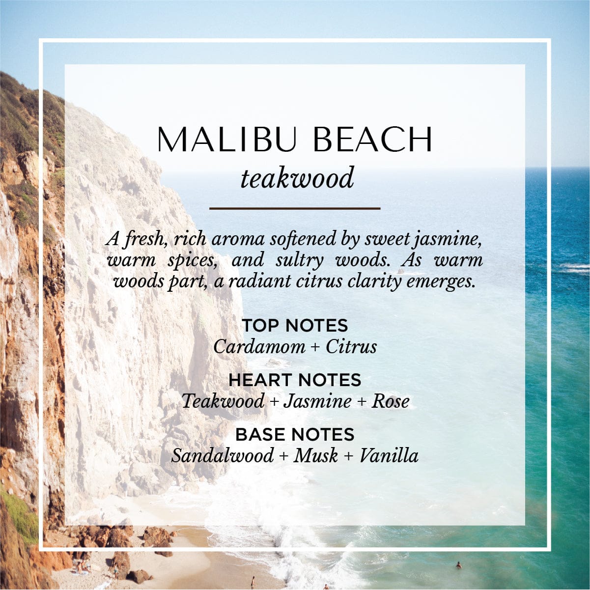 Malibu Apothecary High Gloss Malibu Beach Black Gloss Candle