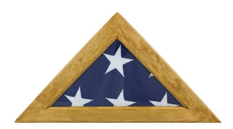 Flags Unlimited Maple/Plexiglass Front Memorial Case