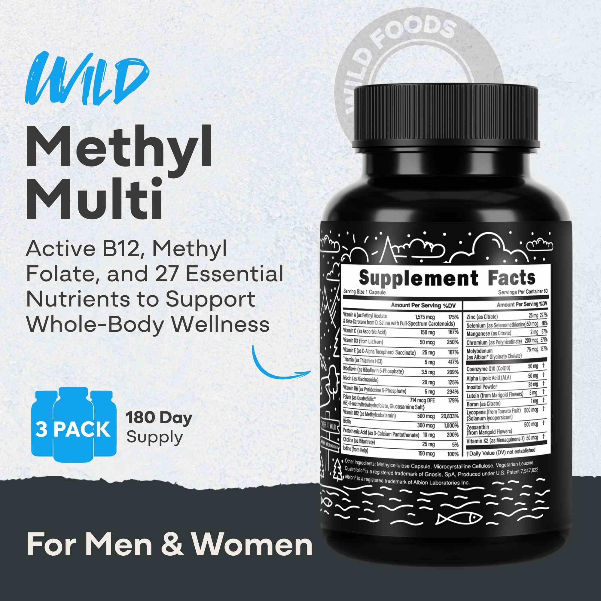 Methylated Whole Food Multivitamin - My American Goods