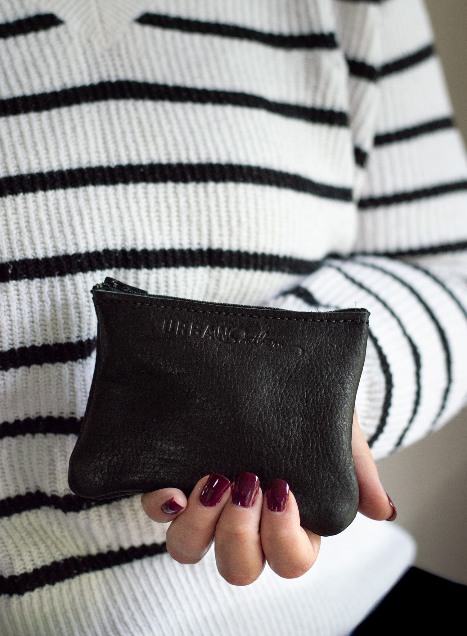Urban Southern Accessories Black- Mini Zipper Pouch