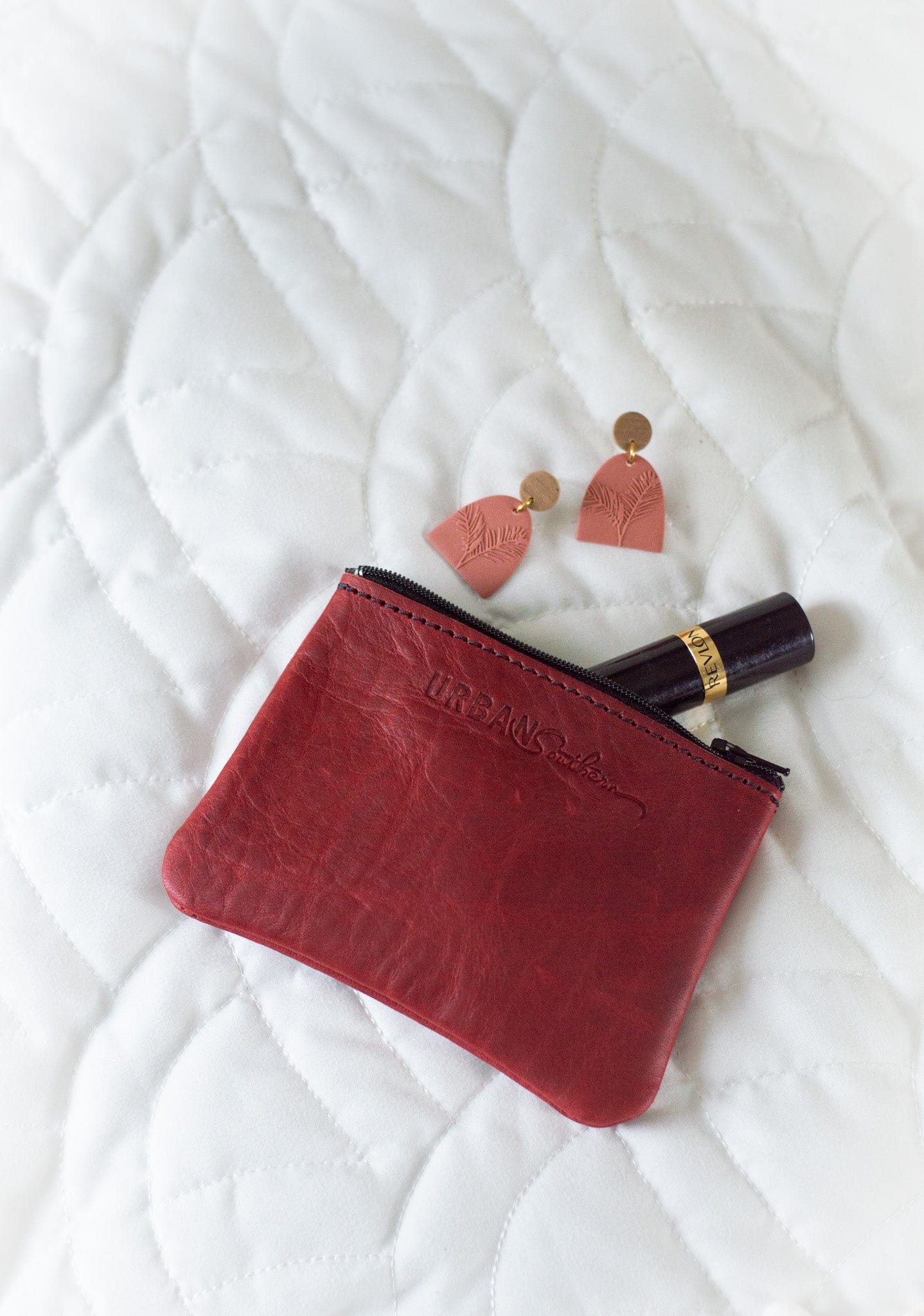 Urban Southern Accessories Merlot- Mini Zipper Pouch