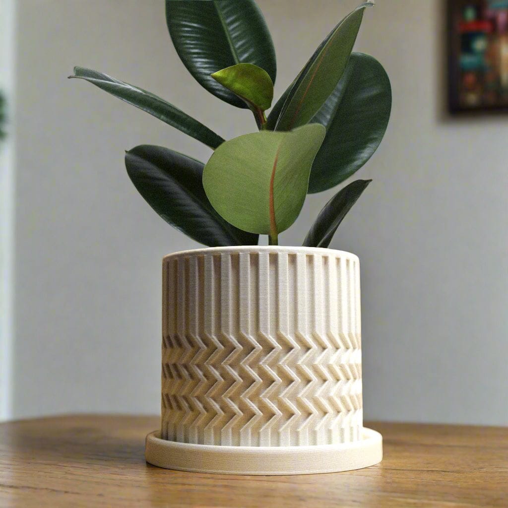 Rosebud HomeGoods Pots & Planters Minimalist Zig-Zag Planter