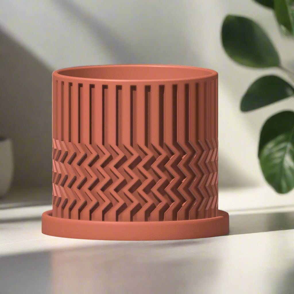 Rosebud HomeGoods Pots & Planters Minimalist Zig-Zag Planter