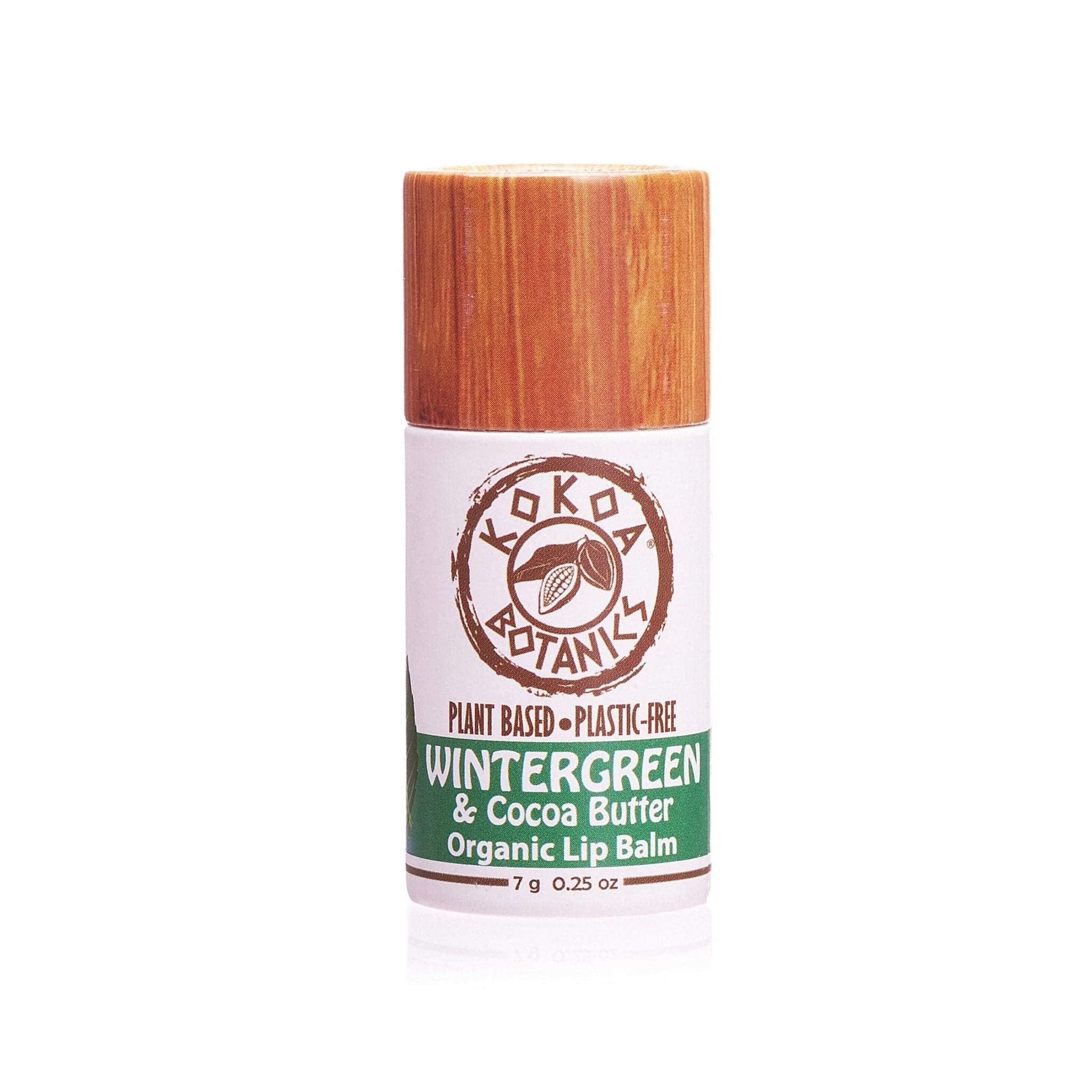 KOKOA BOTANICS Health & Beauty WINTERGREEN - Natural Organic Lip Balm - Plastic-Free .25 oz