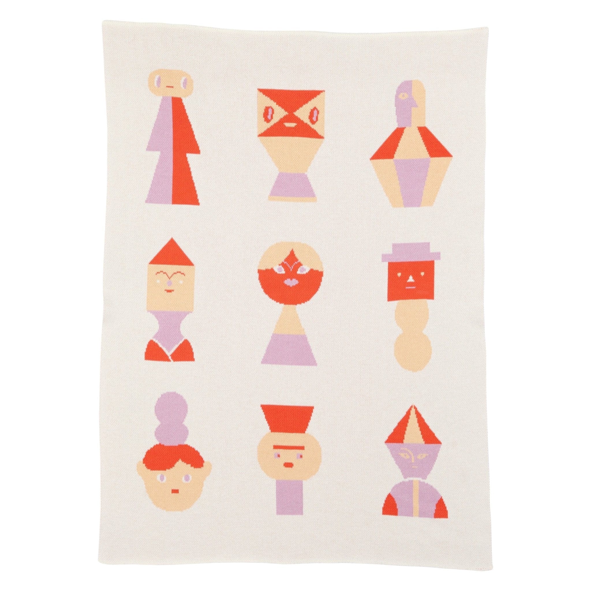 Biquette Baby Blanket Lilac in Organic Cotton Mix & Mingle Baby Blanket
