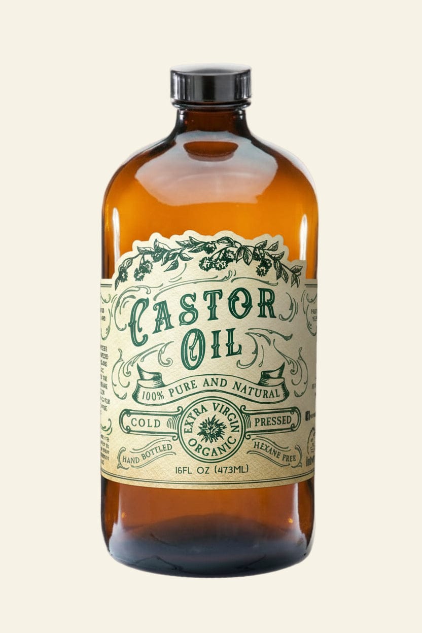 Organic Cold Pressed Hexane Free Castor Oil 16 oz - My American Goods