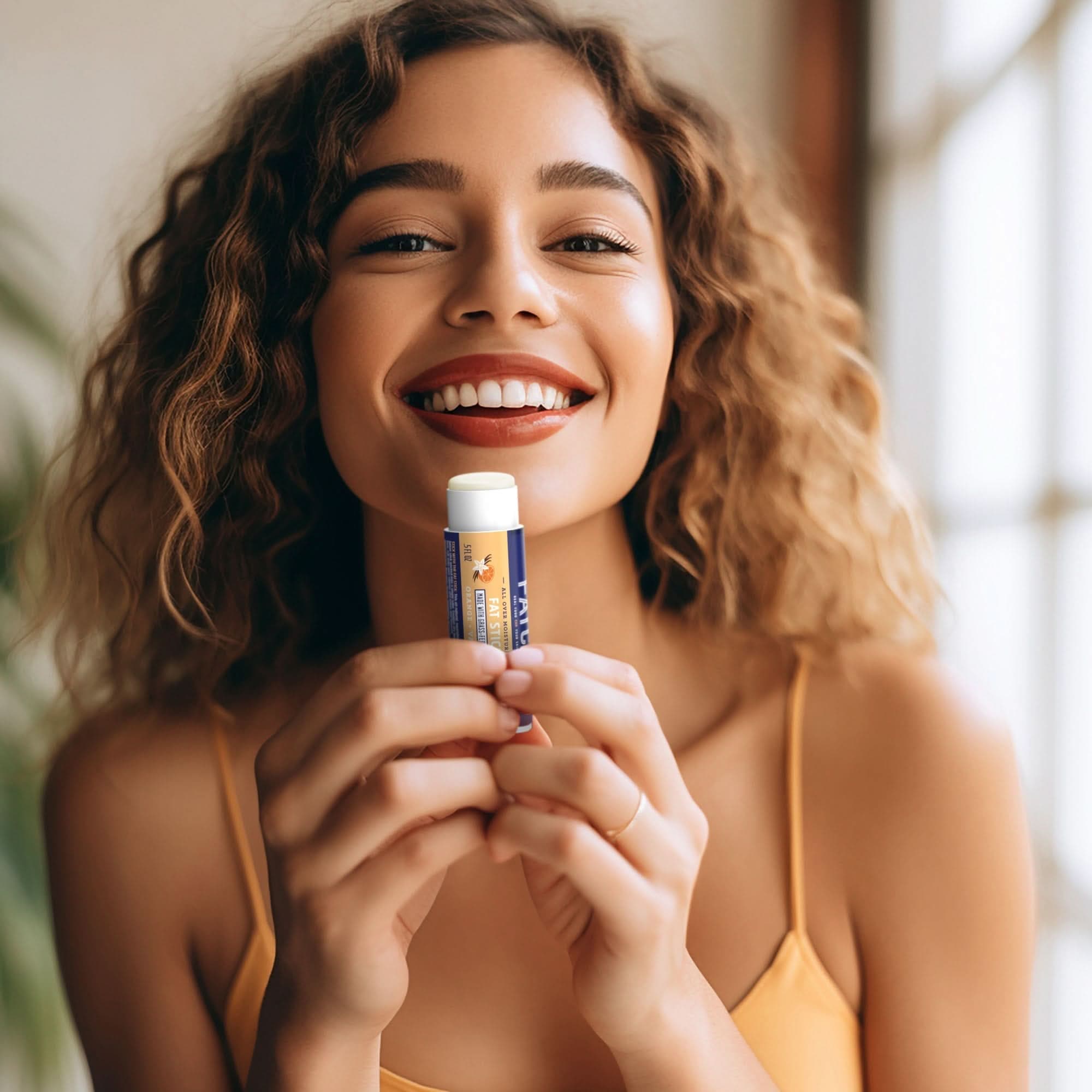 Fat Stick, Orange + Vanilla, 0.5 Oz - My American Goods