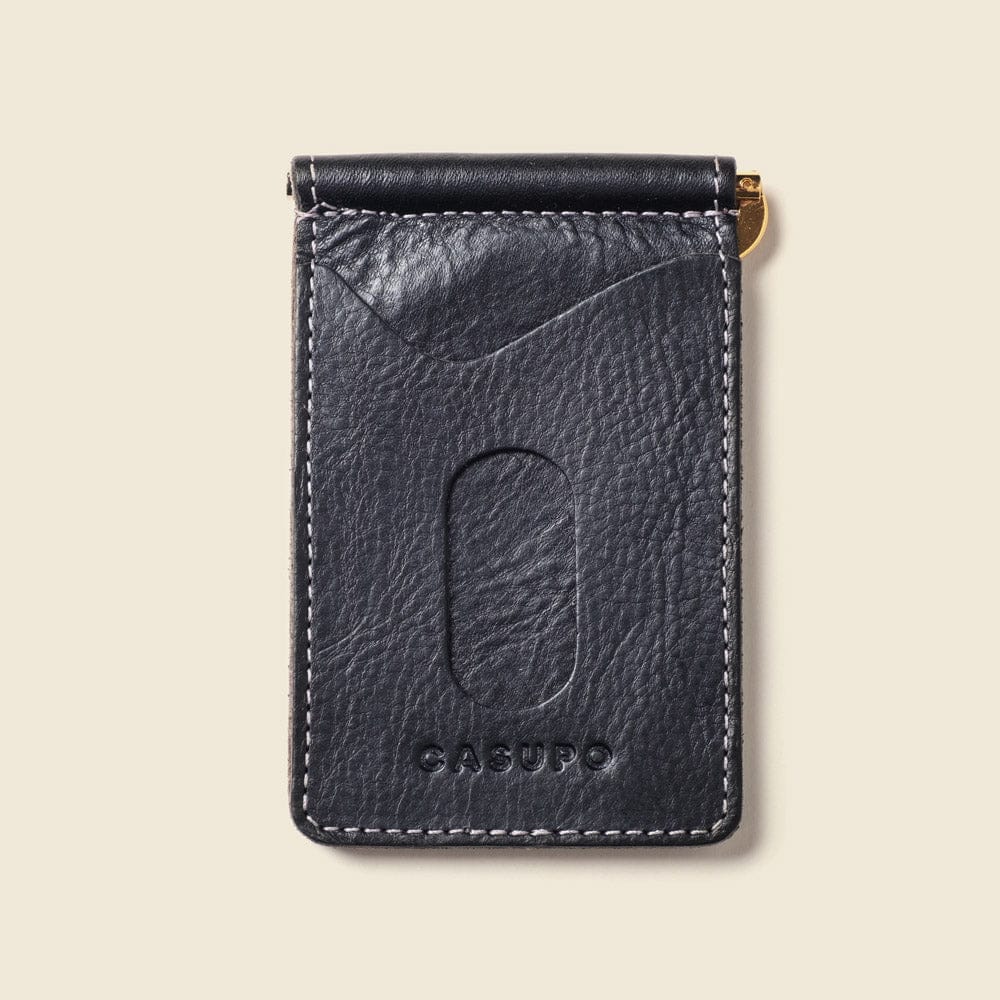CASUPO Money Clip Wallet None Money Clip Wallet - Black