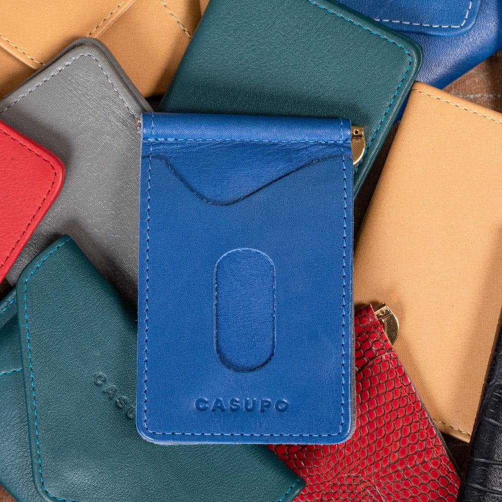 CASUPO Money Clip Wallet Money Clip Wallet - Cobalt