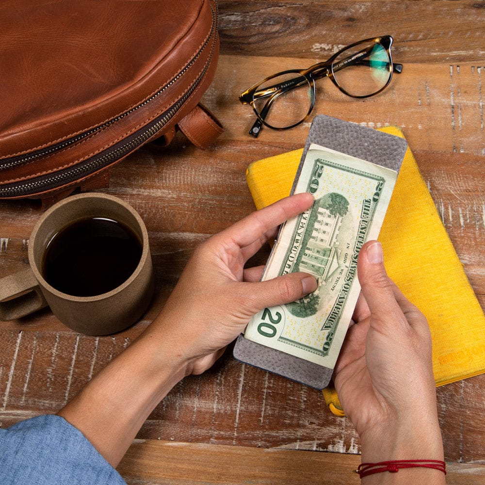 Money Clip Wallet - Cobalt