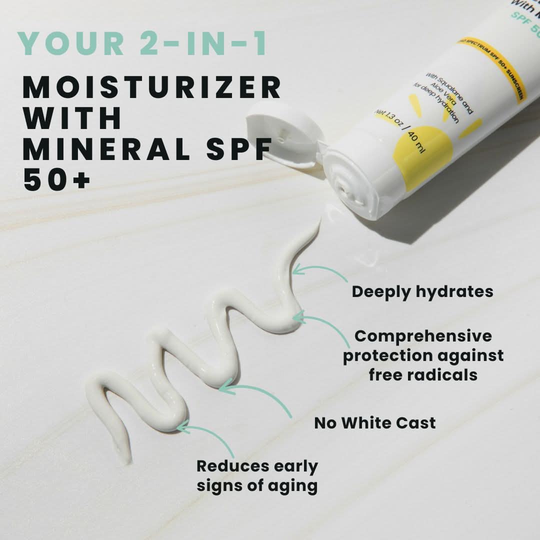 Morning Person Daily Repair Moisturizer with Mineral SPF 50 - My American Goods