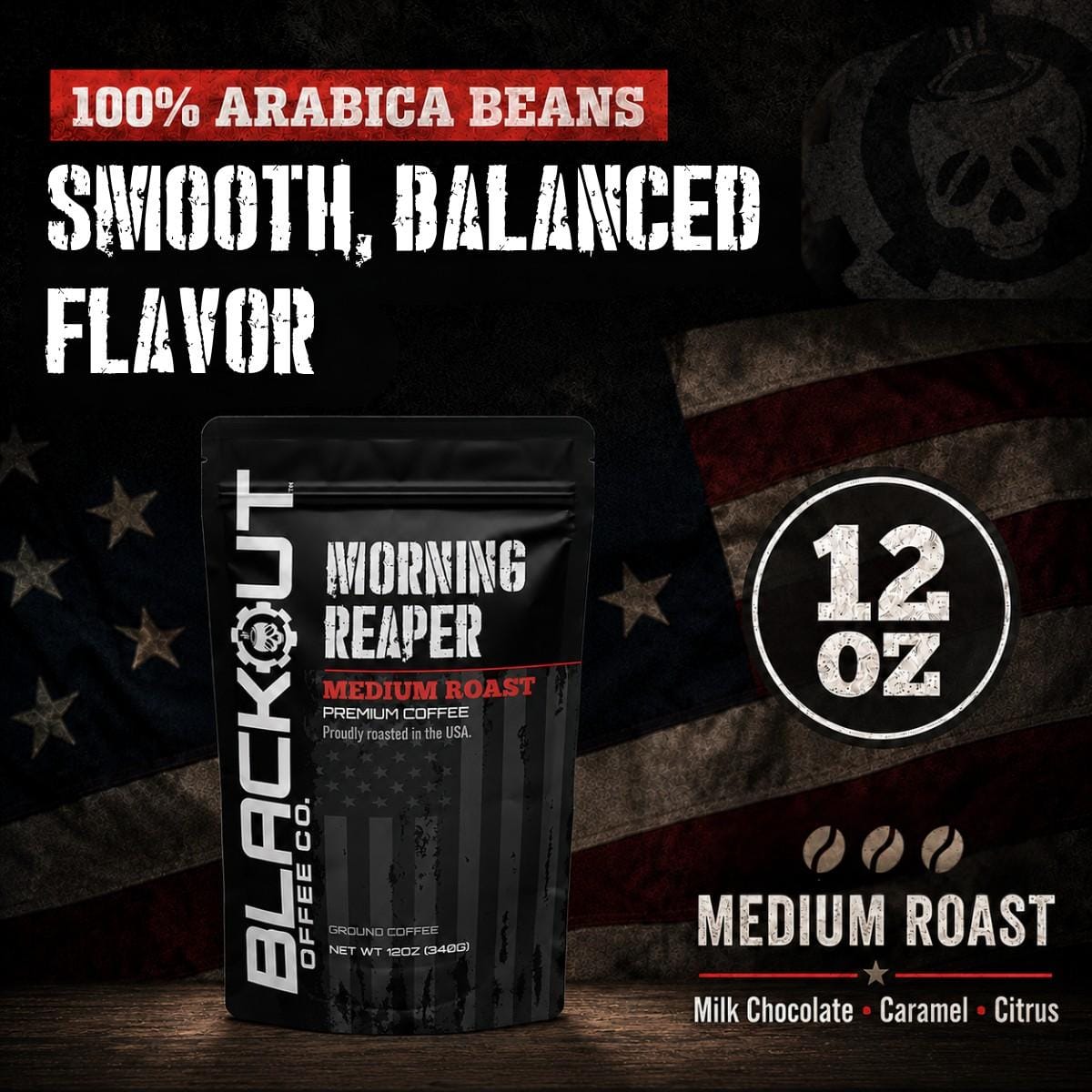 Blackout Coffee Co Coffee Morning Reaper Medium Roast Coffee