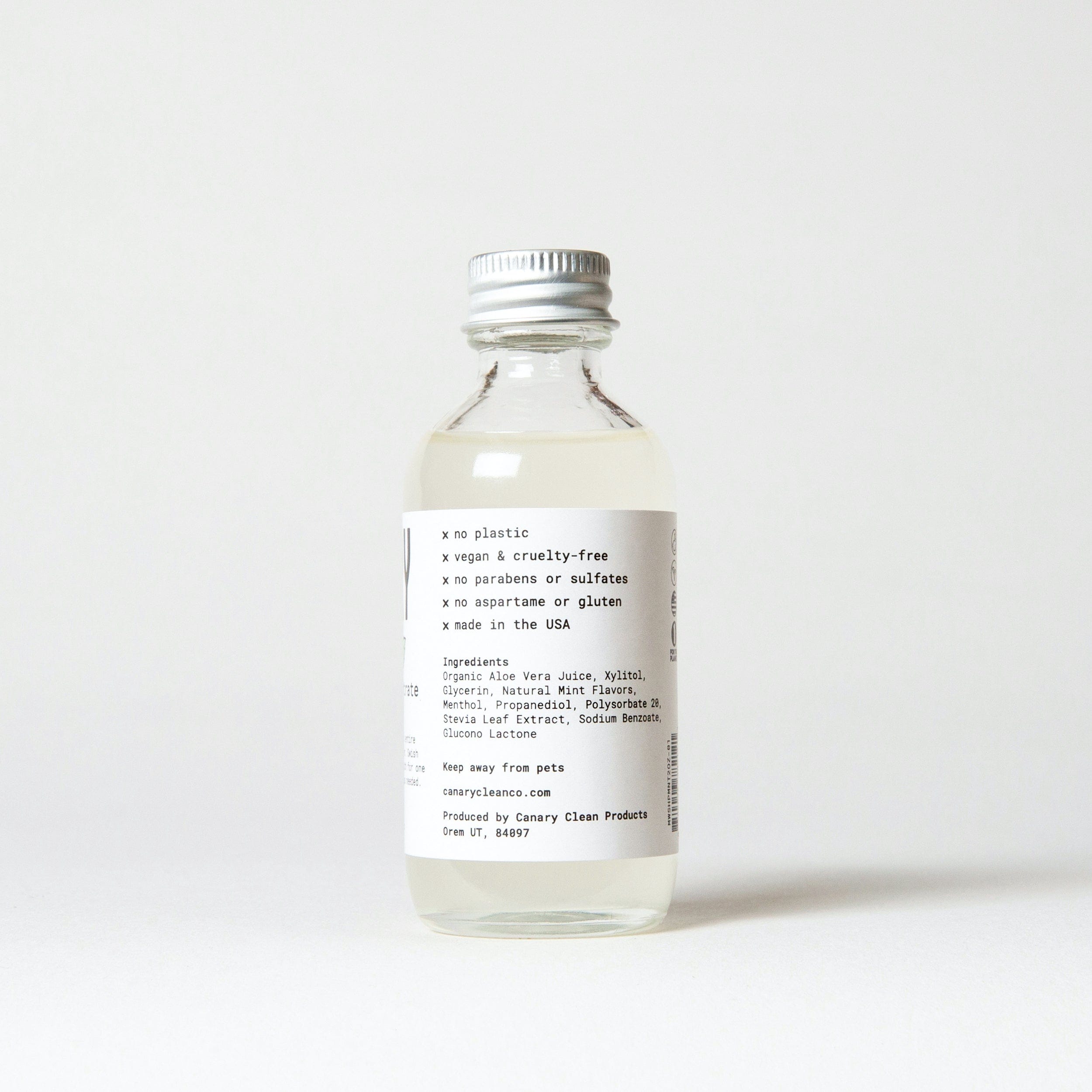 Canary Mouthwash Peppermint Mouthwash Concentrate