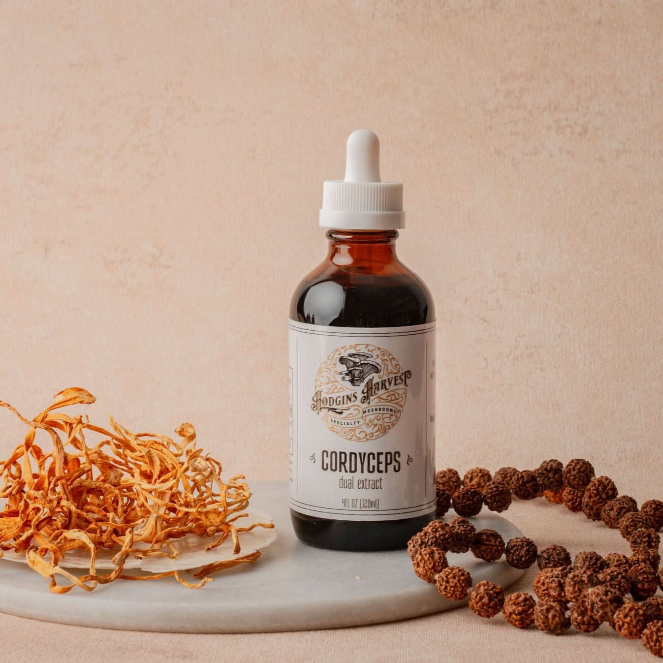Hodgins Harvest Mushroom Extracts Cordyceps Dual Extract Tincture