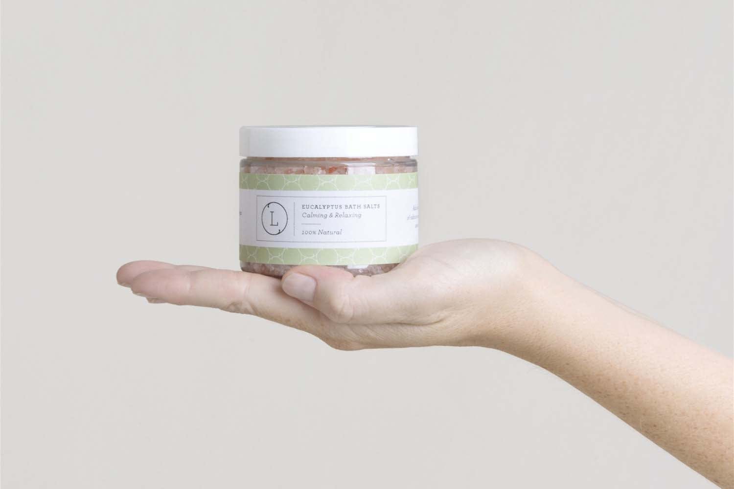 Lizush BATH BOMBS & SALTS Natural Eucalyptus Bath Salts