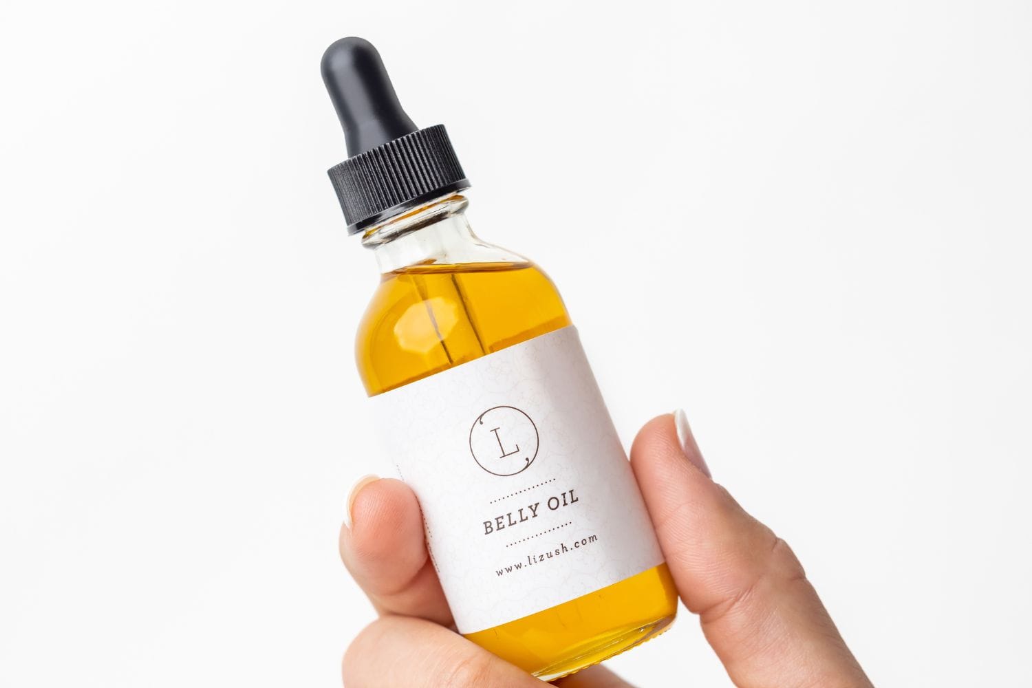 Lizush CREAMS & OILS Belly Oil, Natural Stretch Marks Oil, Pregnancy Skin Care
