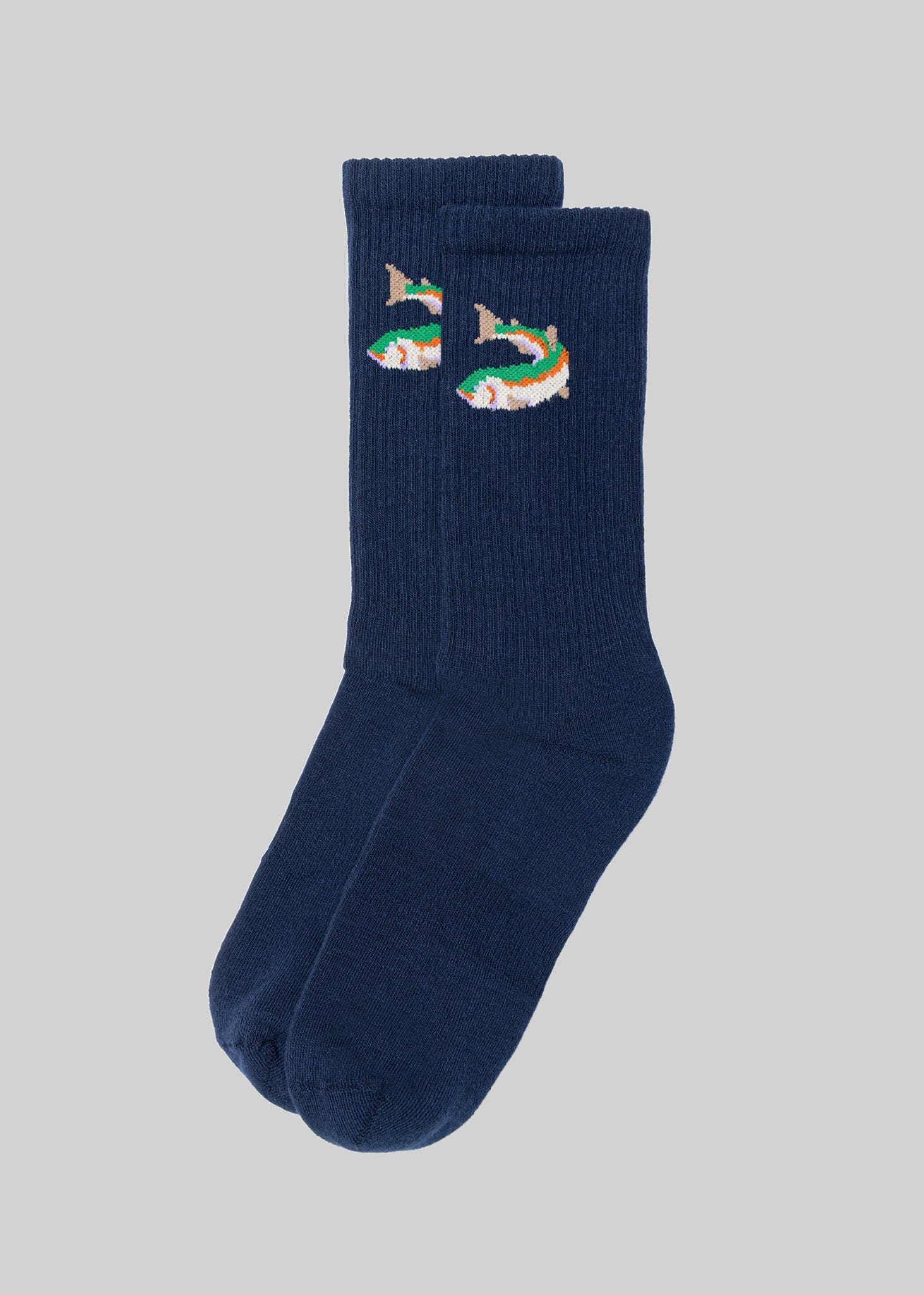 American Trench Socks navy fish / m The Zoo Crew
