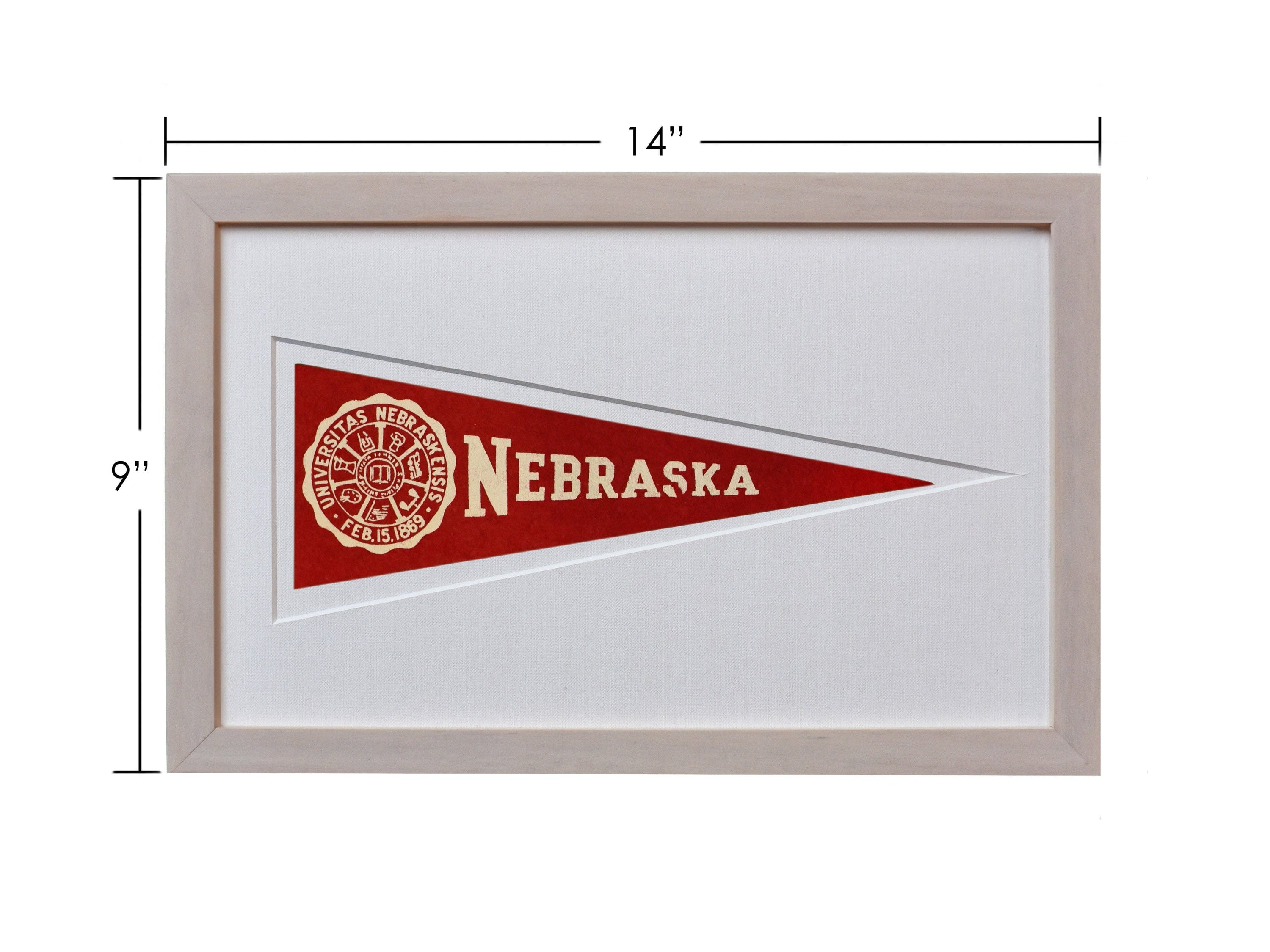 Americana Memories Vintage University of Nebraska Hormel Pennant
