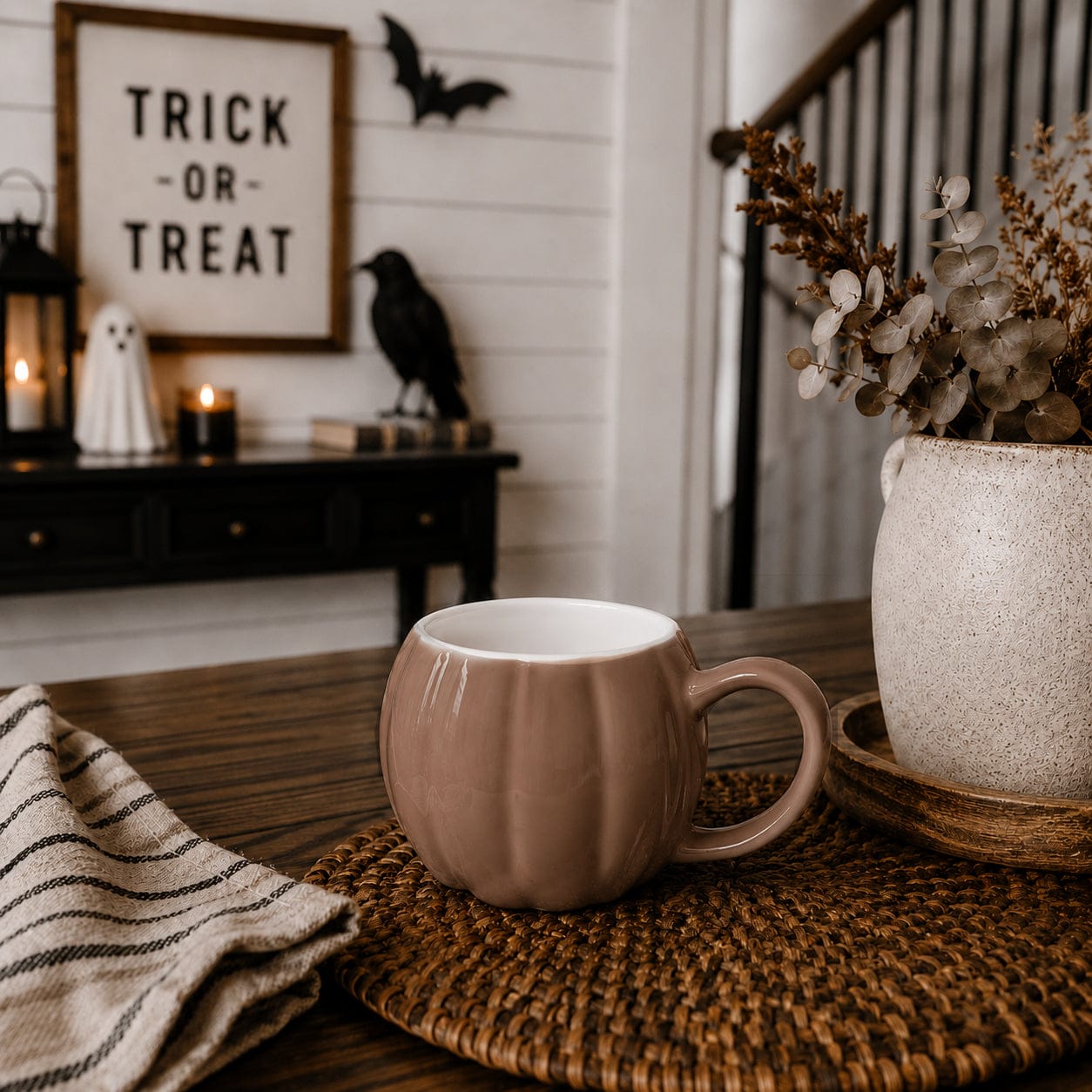 Gia Roma Coffee Mug Brown Pumpkin Mug