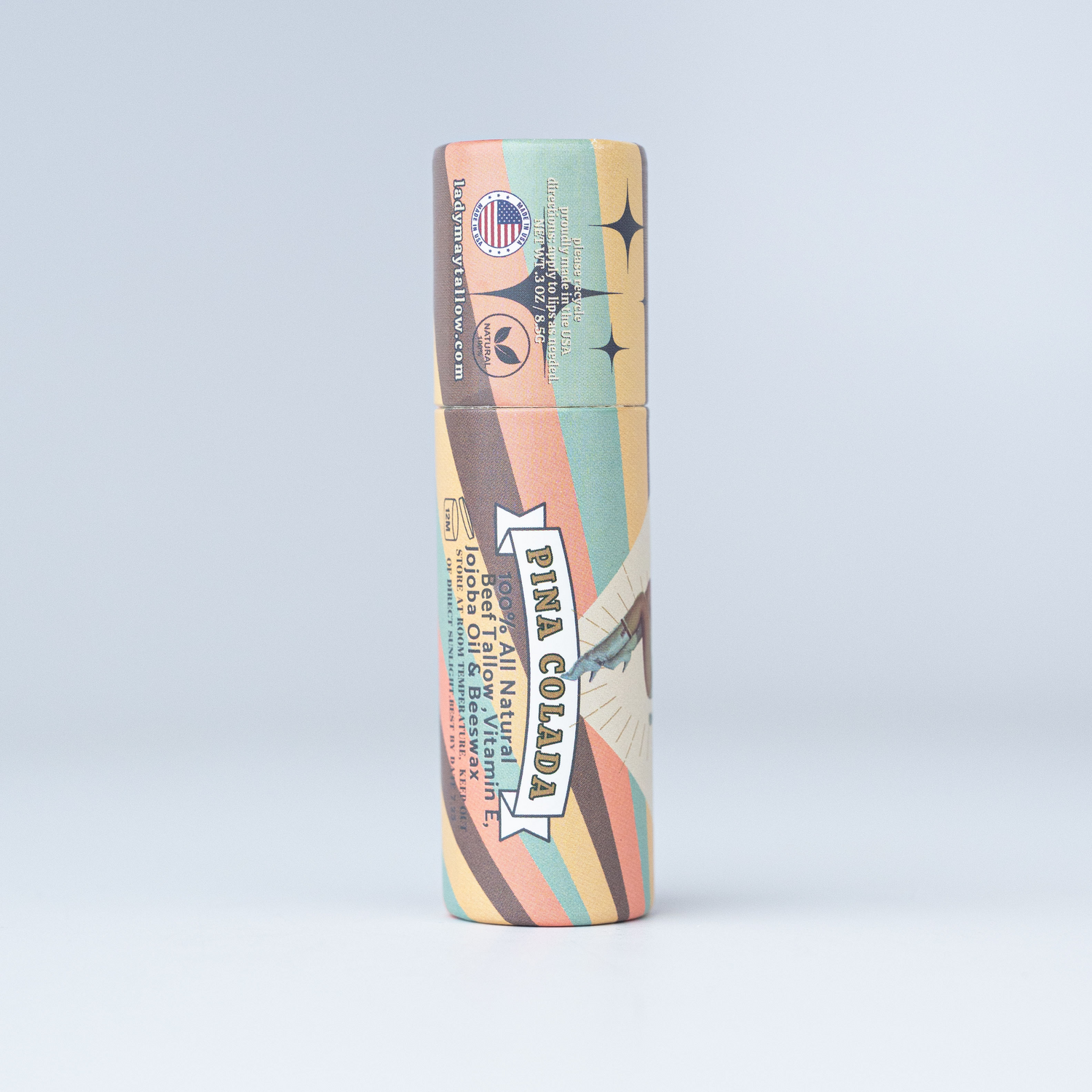 Lady May Tallow Lip Balm | All Natural Beef Tallow Lip Balm - My American Goods